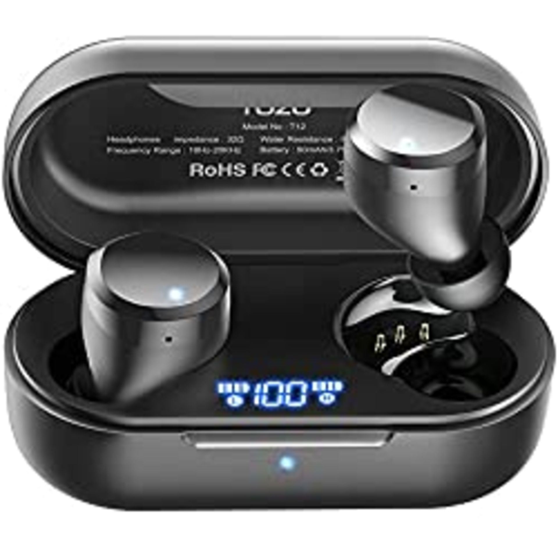 RRP £35.10 TOZO T12 Wireless Earbuds Bluetooth Headphones Premium