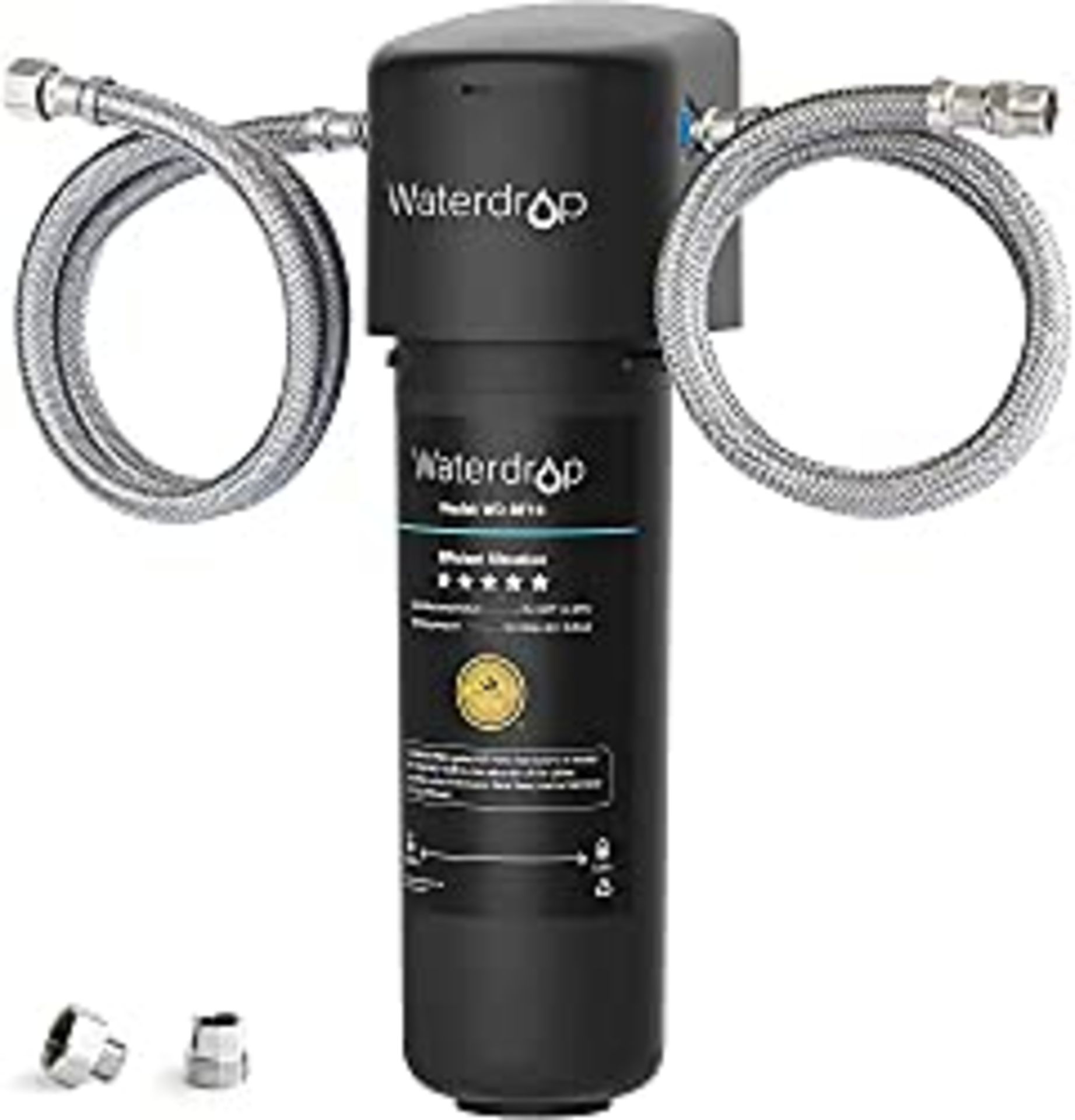 RRP £55.22 Waterdrop 10UA Under Sink Water Filter System Direct Connect to Kitchen Faucet