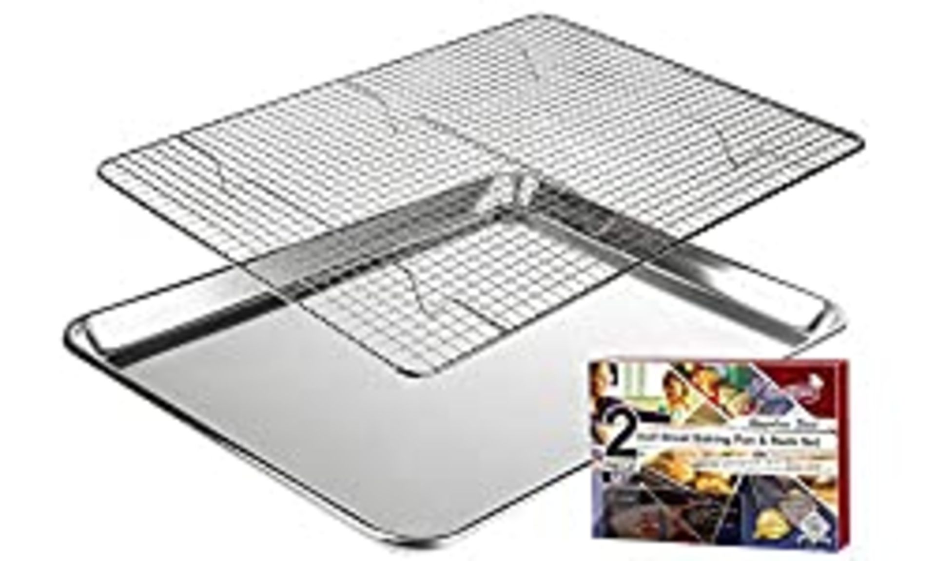 RRP £32.45 KITCHENATICS Roasting & Baking Tray with Cooling Rack: