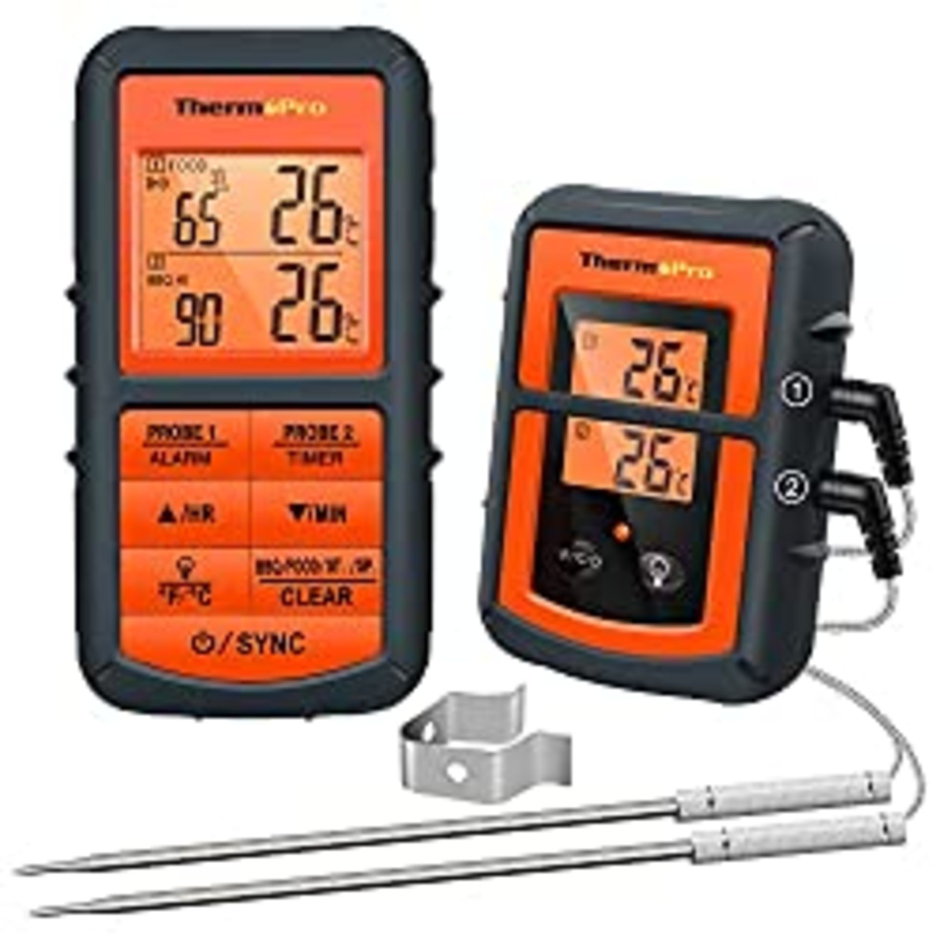 RRP £38.96 ThermoPro TP08C-O Digital Wireless Meat Thermometer