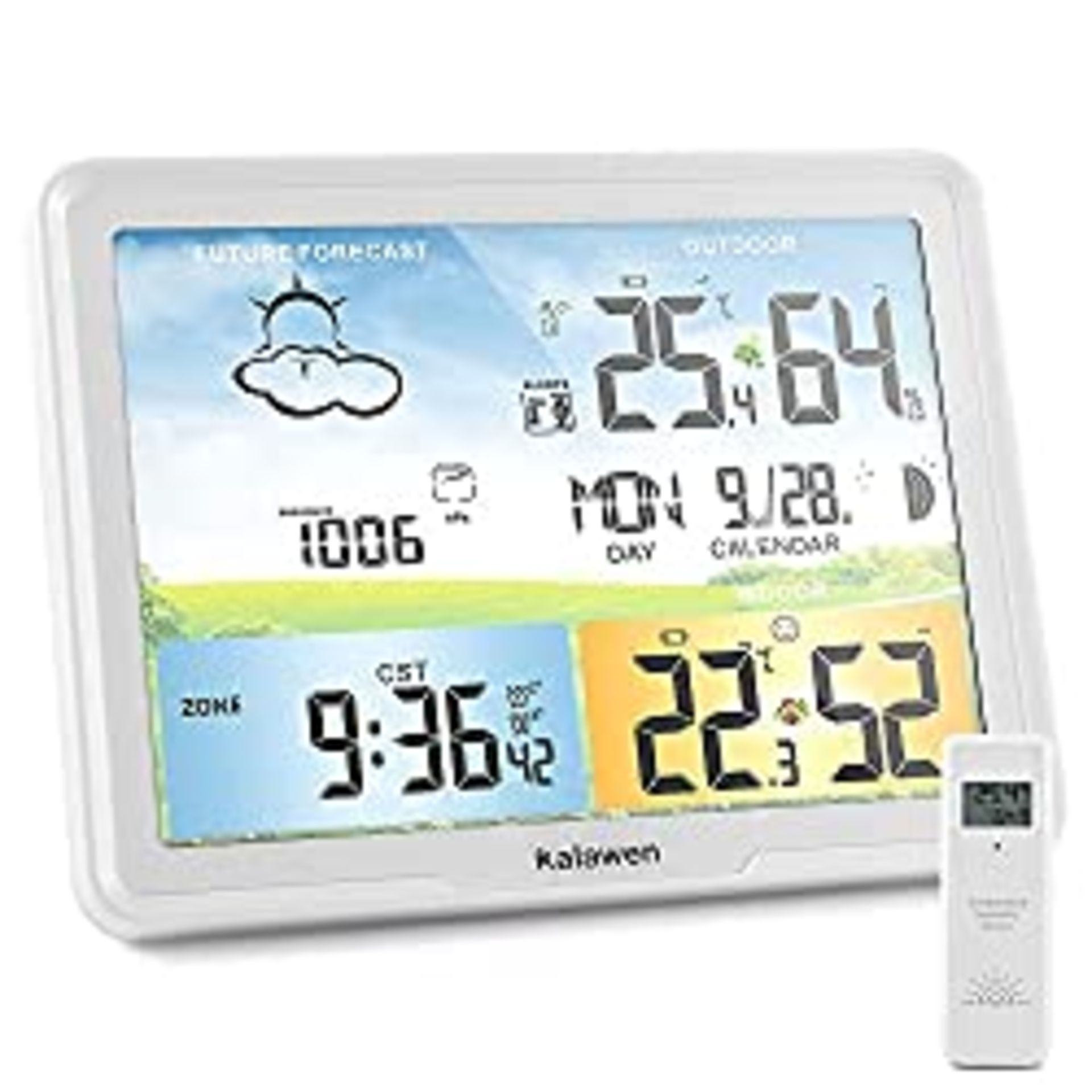 RRP £38.99 Kalawen Latest Digital Weather Station for Home with