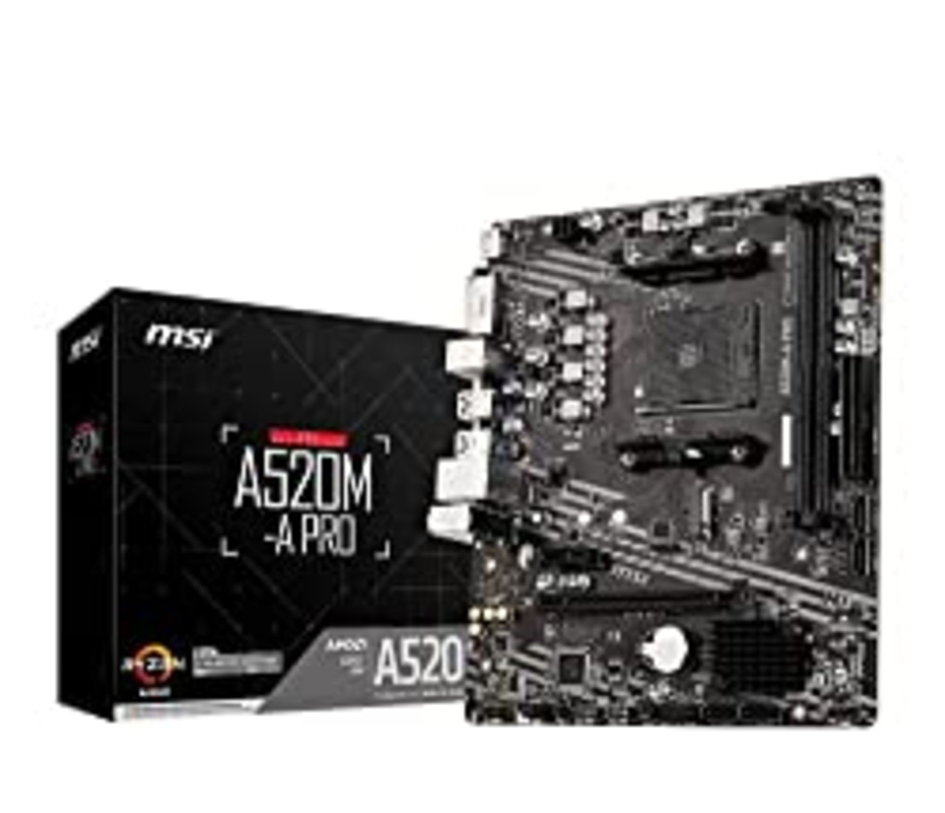 RRP £49.69 MSI A520M-A PRO Motherboard mATX - Supports AMD Ryzen 3rd Gen Processors