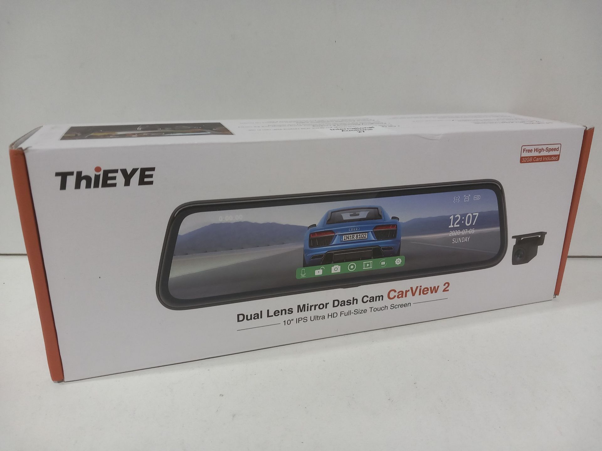 RRP £94.98 ThiEYE Carview 2 Mirror Dash Cam 1080P Dual Dash Camera - Image 2 of 2