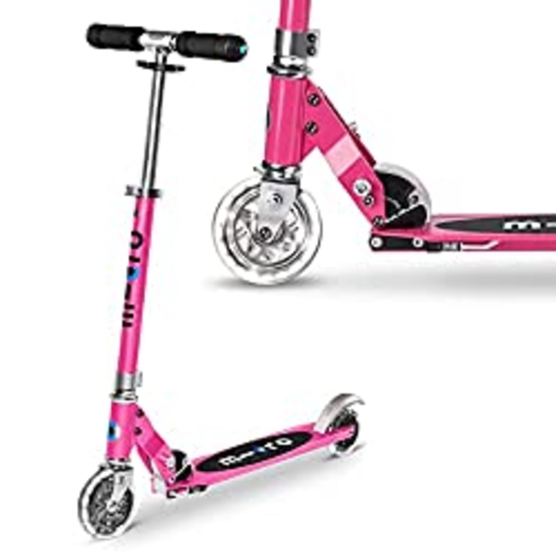 RRP £119.95 Micro Sprite LED Scooter Boys/Girls 5-12 Years Pink