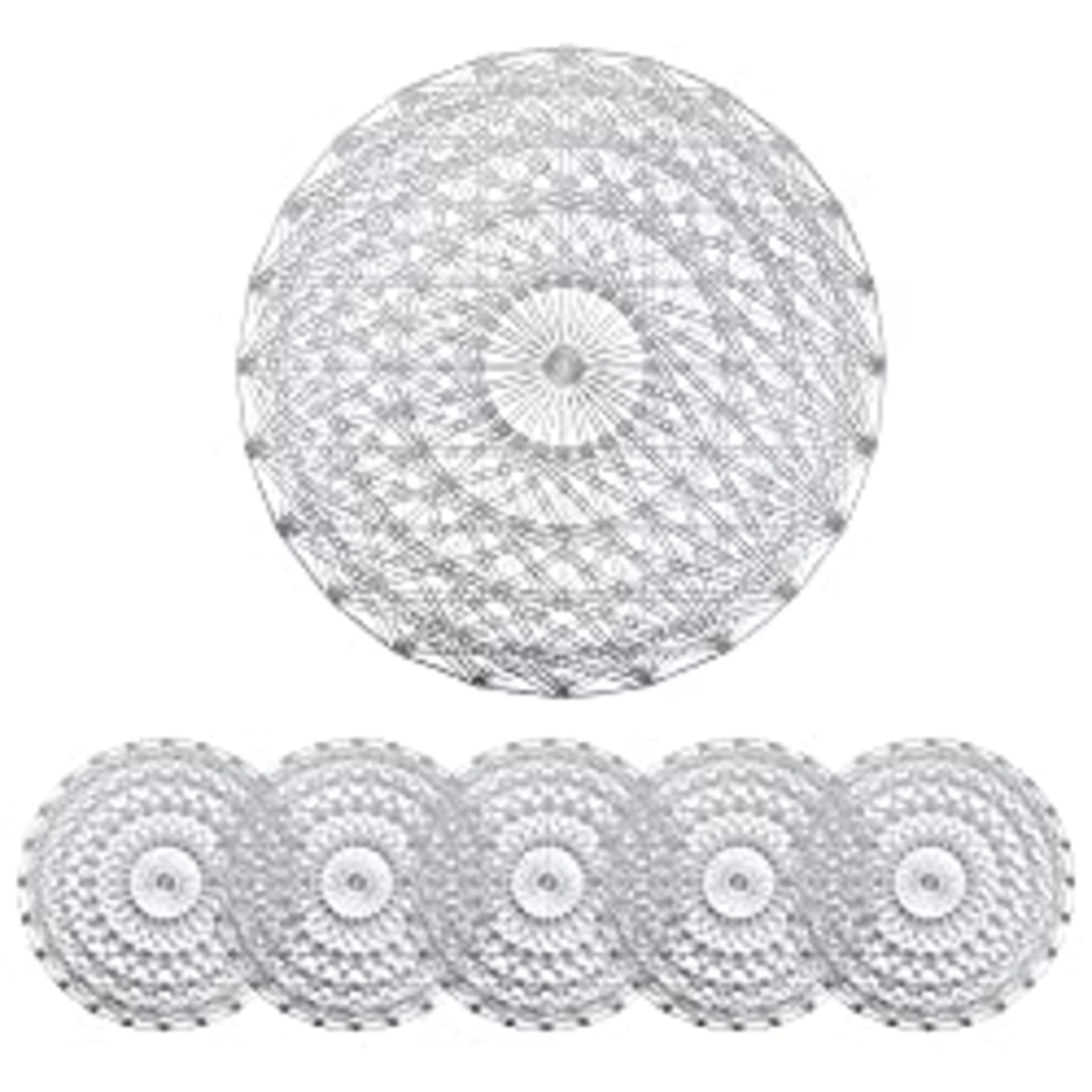 RRP £10.62 Nuovoware Round Placemats