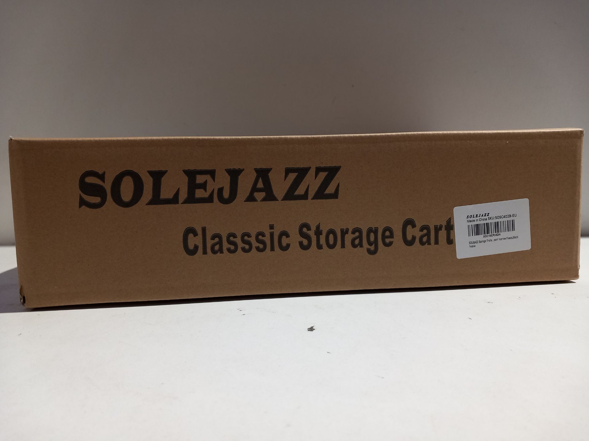 RRP £21.97 SOLEJAZZ 4-Tier Storage Trolley Cart Slide-out Rolling - Image 2 of 2