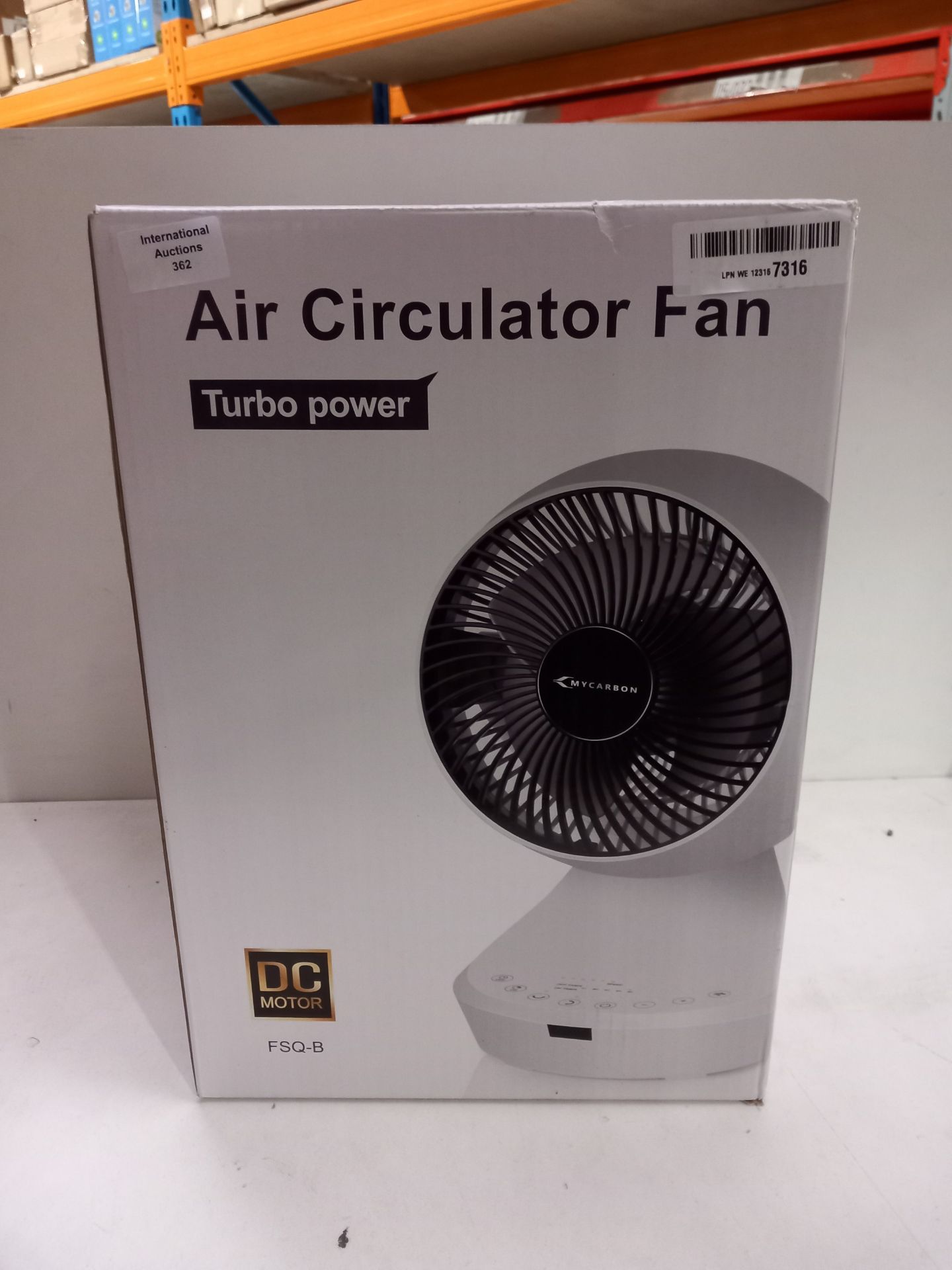 RRP £99.98 MYCARBON Quiet Fan DC Motor Desk Fans Turbo Wind Cooling - Image 2 of 2