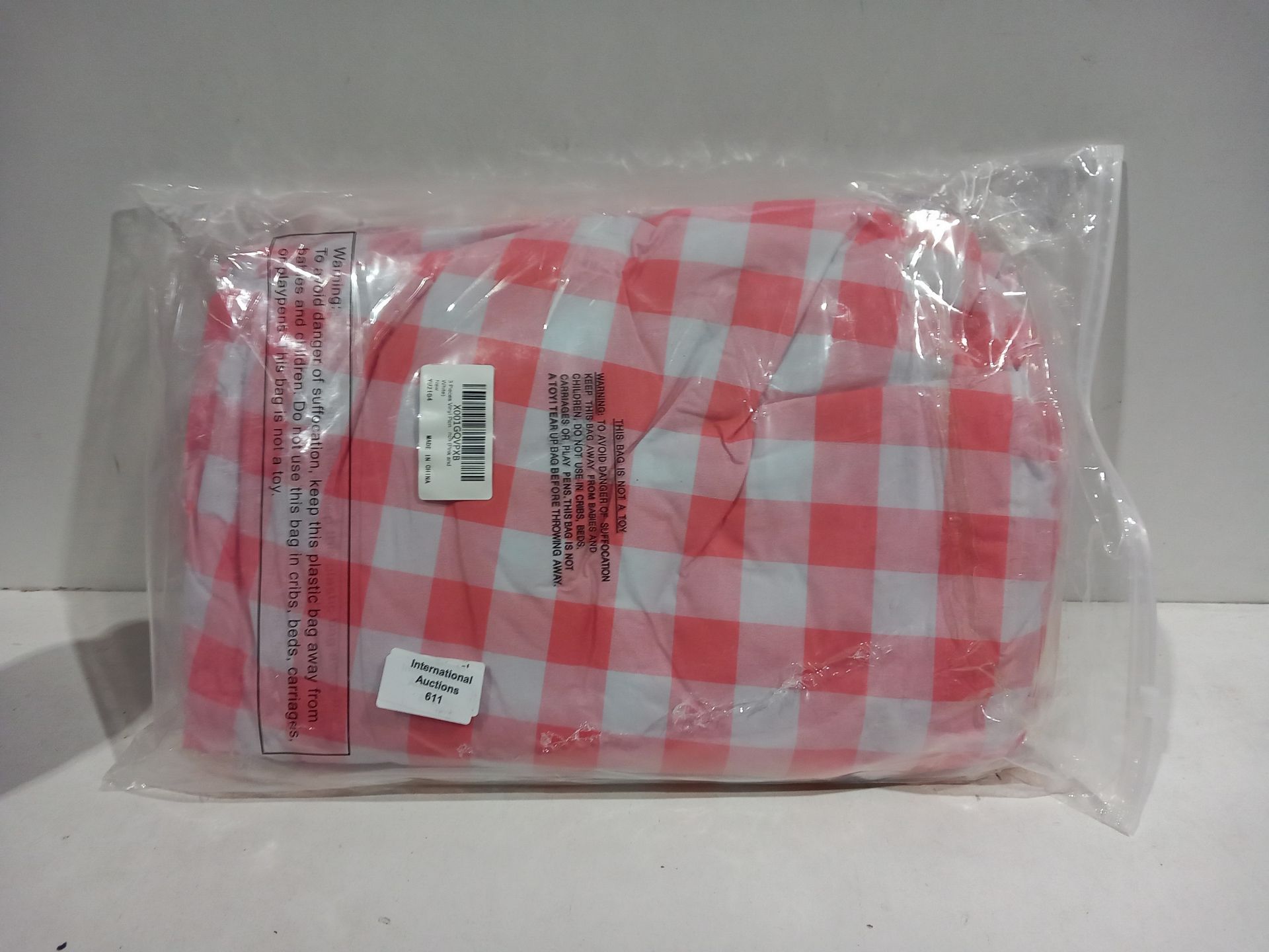 RRP £14.00 3 Packs Plaid Vinyl Picnic Table and Bench Cover for - Image 2 of 2