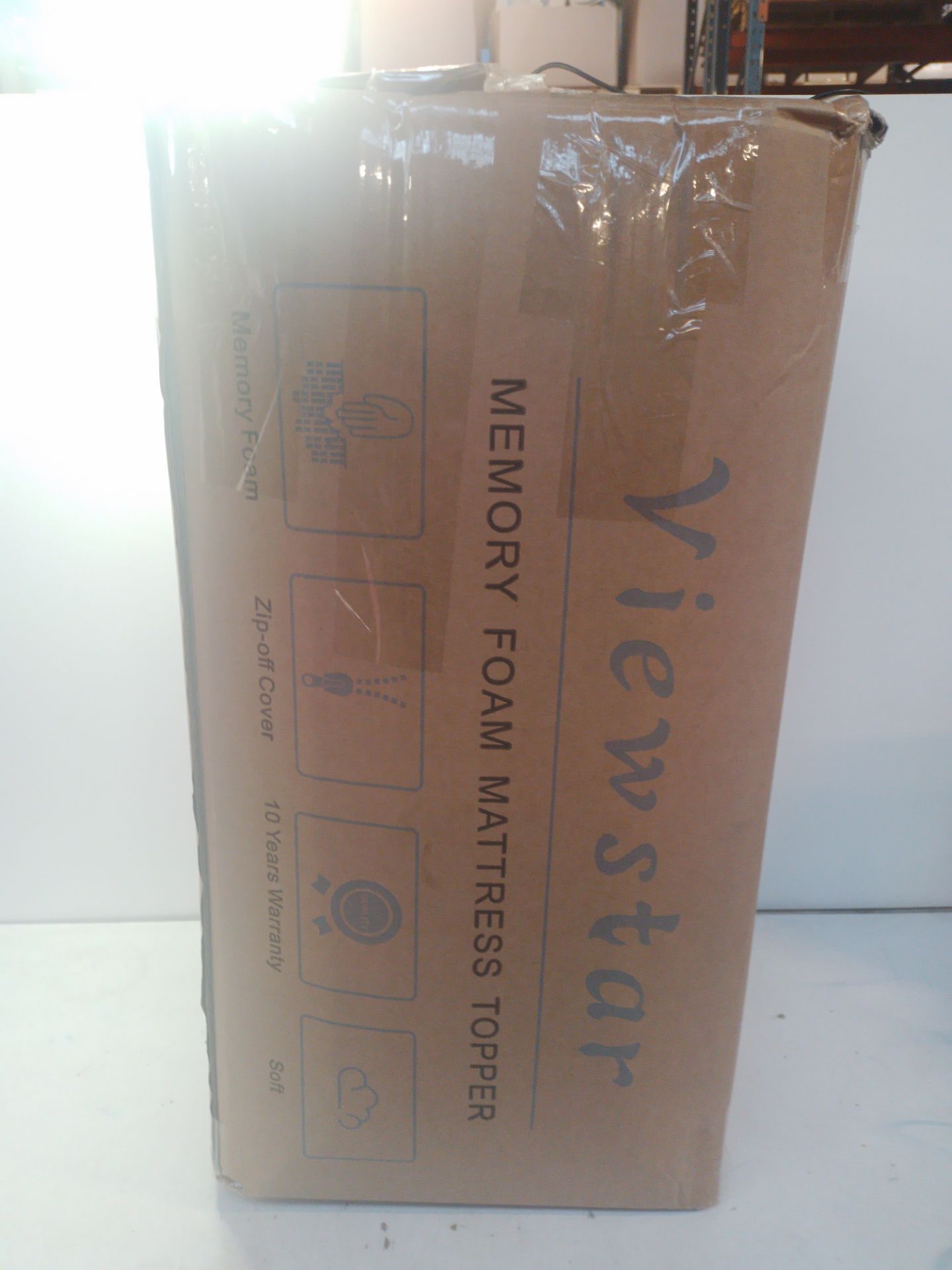 RRP £72.88 viewstar Mattress Topper Memory Foam Single Bed 5cm - Image 2 of 2