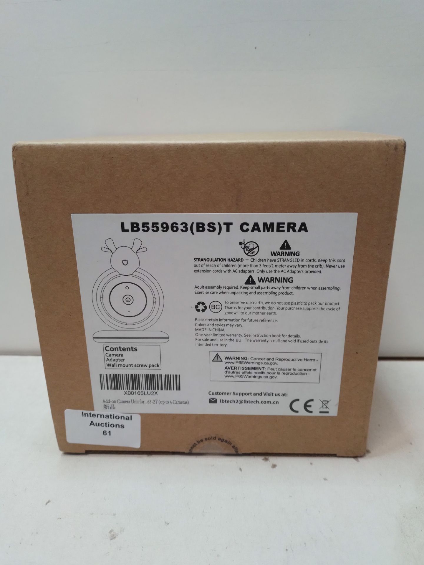 RRP £20.03 Add-on Camera Unit for JSLBtech Video Baby Monitor LB55963-1T - Image 2 of 2
