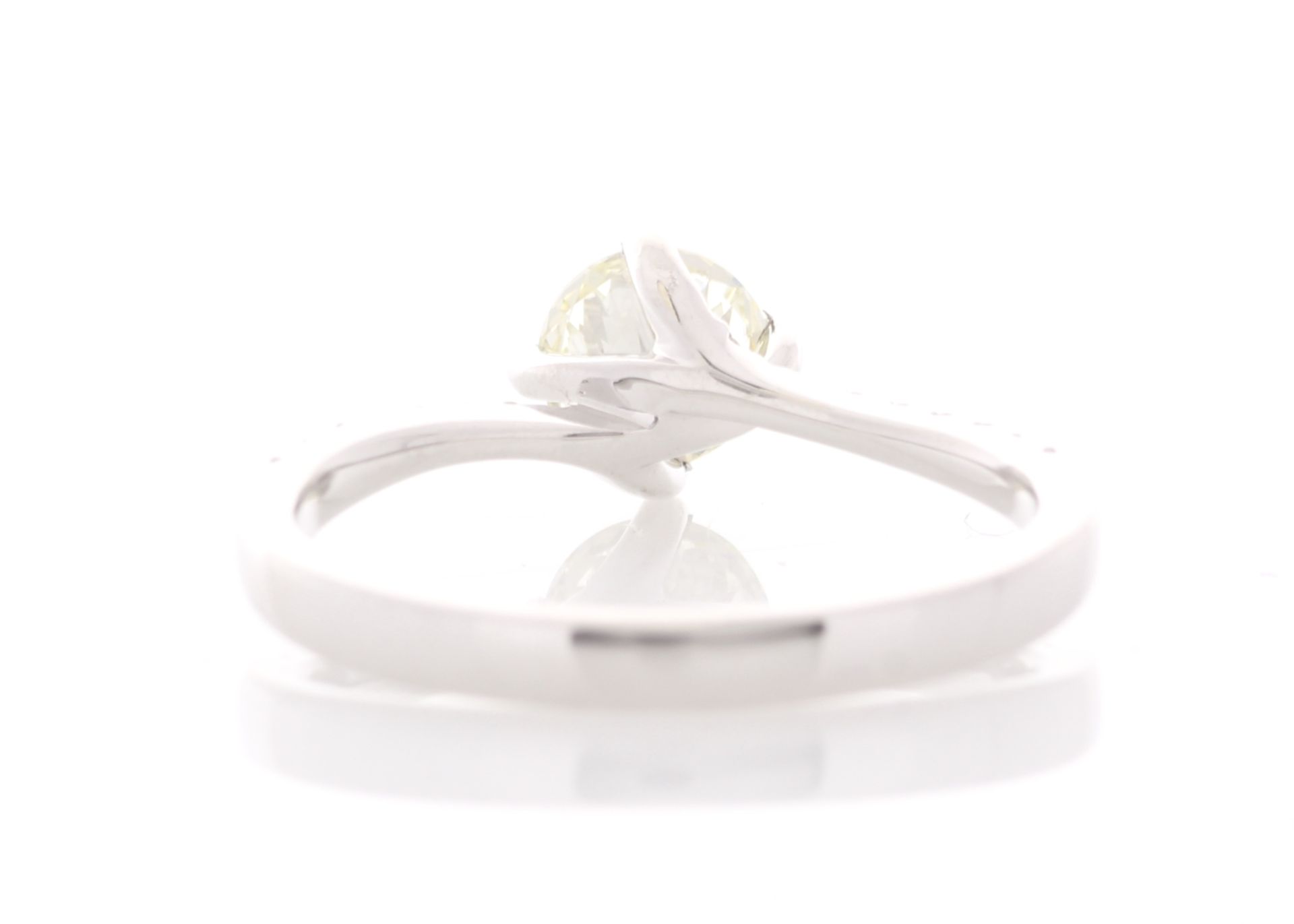 18ct White Gold Single Stone Prong Set With Stone Set Shoulders Diamond Ring (0.70) 0.87 Carats - - Image 3 of 5