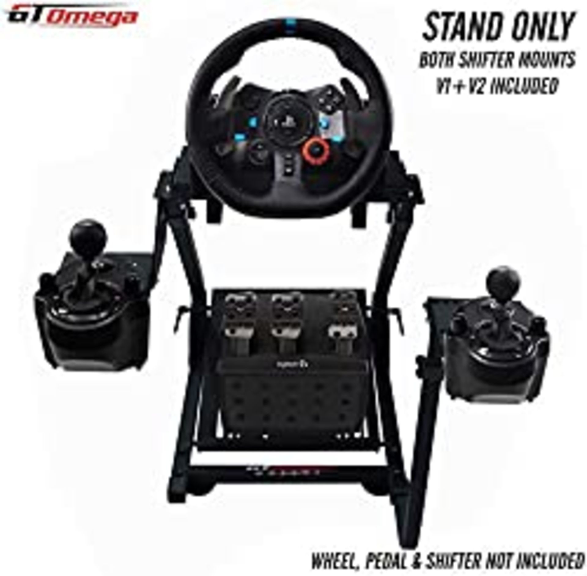 RRP £77.30 GT Omega Steering Wheel Stand for Logitech G923 G29 G920 with Shifter Mount V2