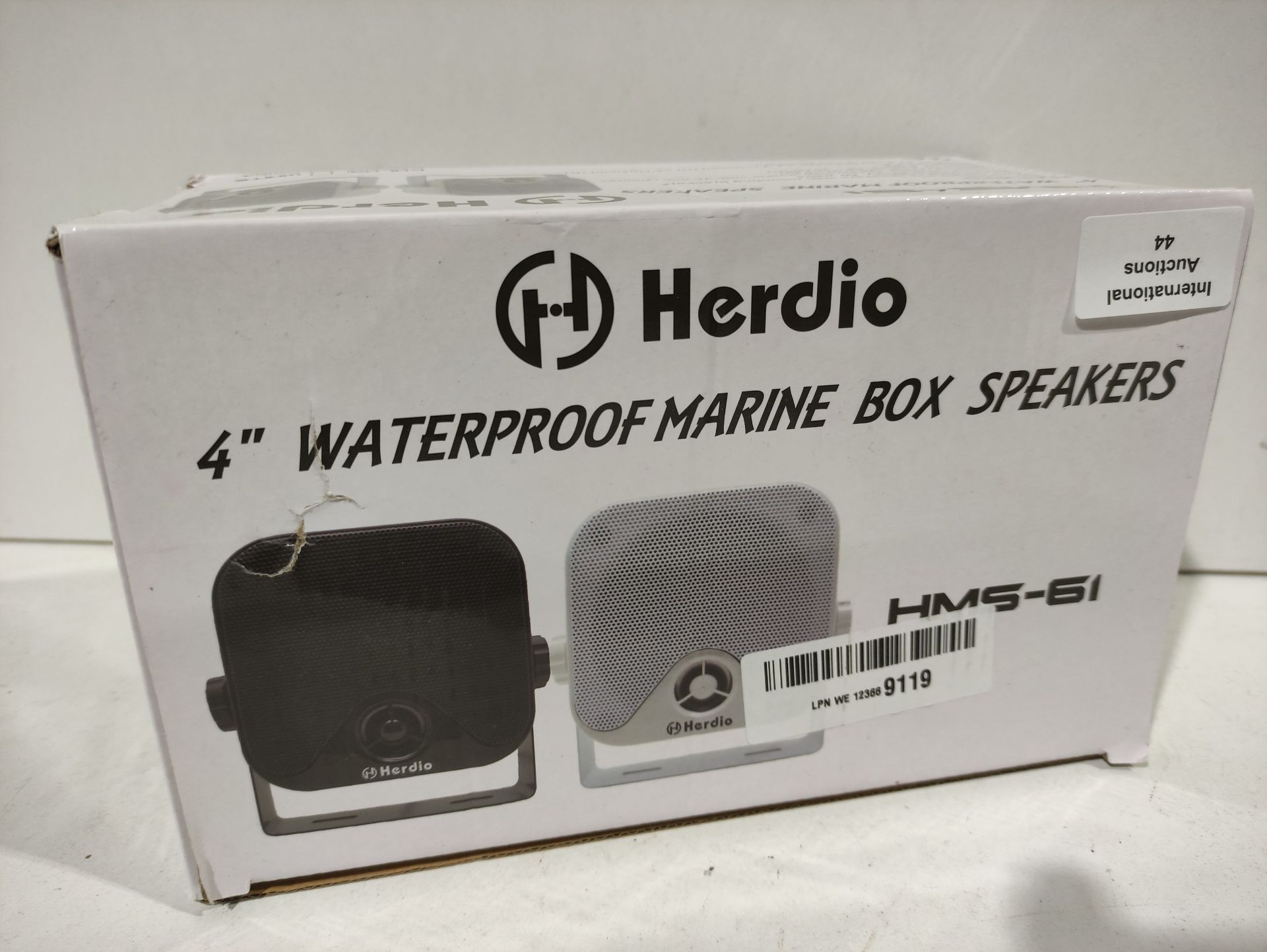 RRP £59.99 Herdio 120W Outdoor Speakers Waterproof Surface Mounted - Image 2 of 2