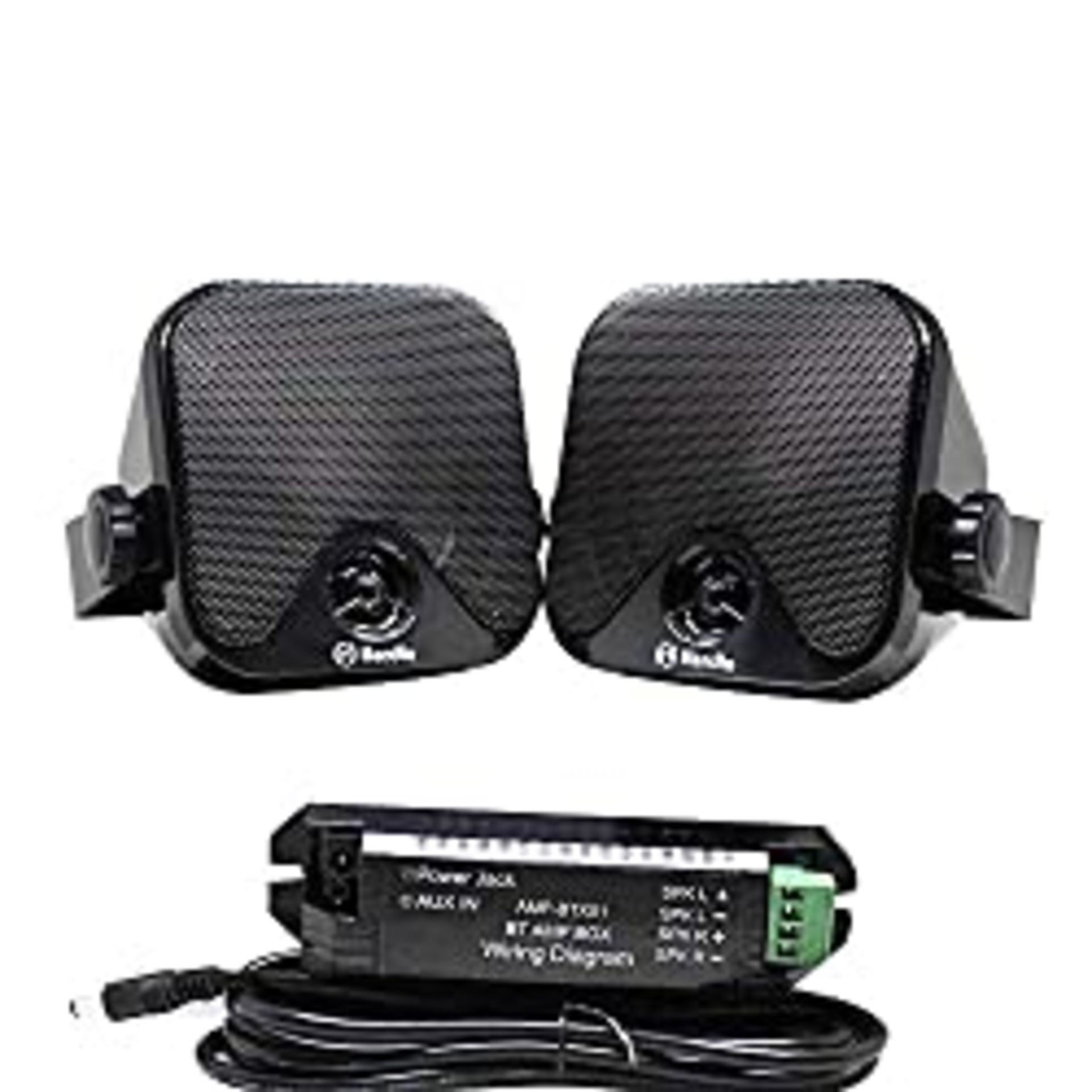 RRP £59.99 Herdio 120W Outdoor Speakers Waterproof Surface Mounted