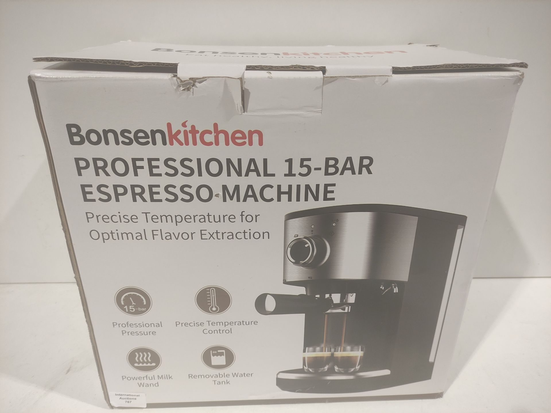 RRP £45.98 Bonsenkitchen Espresso Machine - Image 2 of 2
