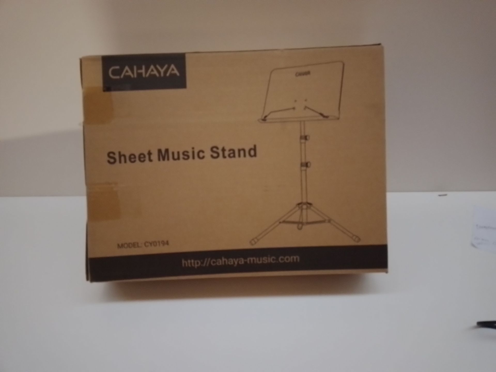 RRP £28.26 CAHAYA Sheet Music Stand Metal Portable with Carrying Bag - Image 2 of 2