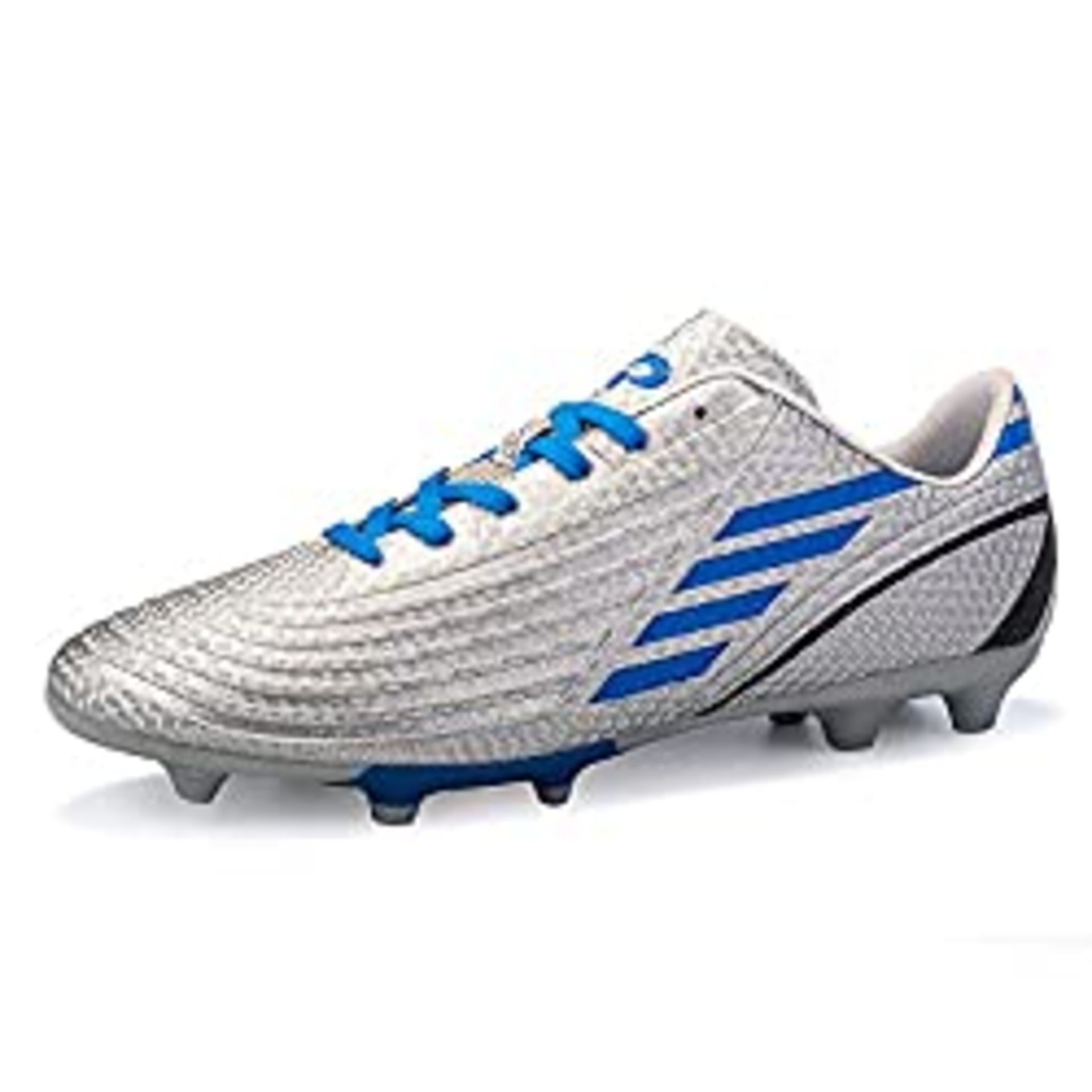 RRP £24.98 DoGeek Football Boots Junior Adults Soccer FG Football Trainers Grey UK 3