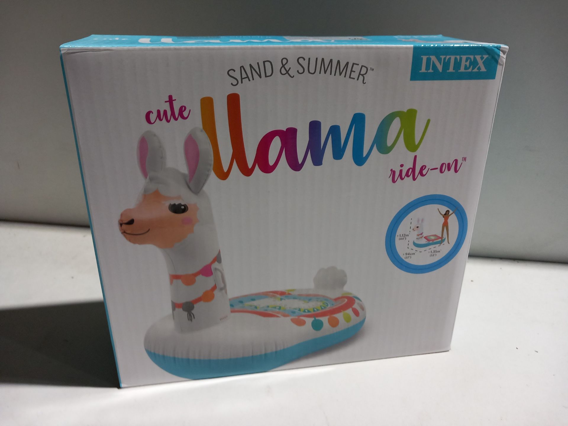 RRP £12.41 Intex CUTE LLAMA RIDE-ON - Image 2 of 2