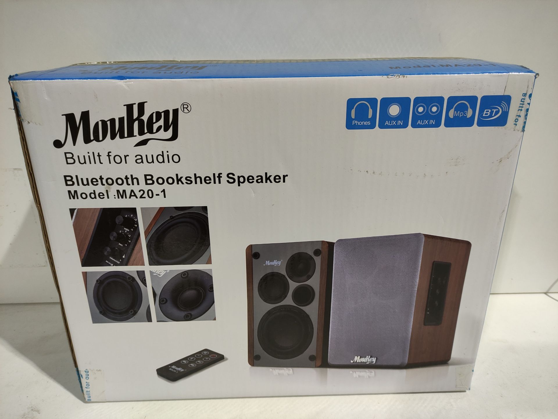 RRP £72.98 Active Bookshelf Speakers - Image 2 of 2