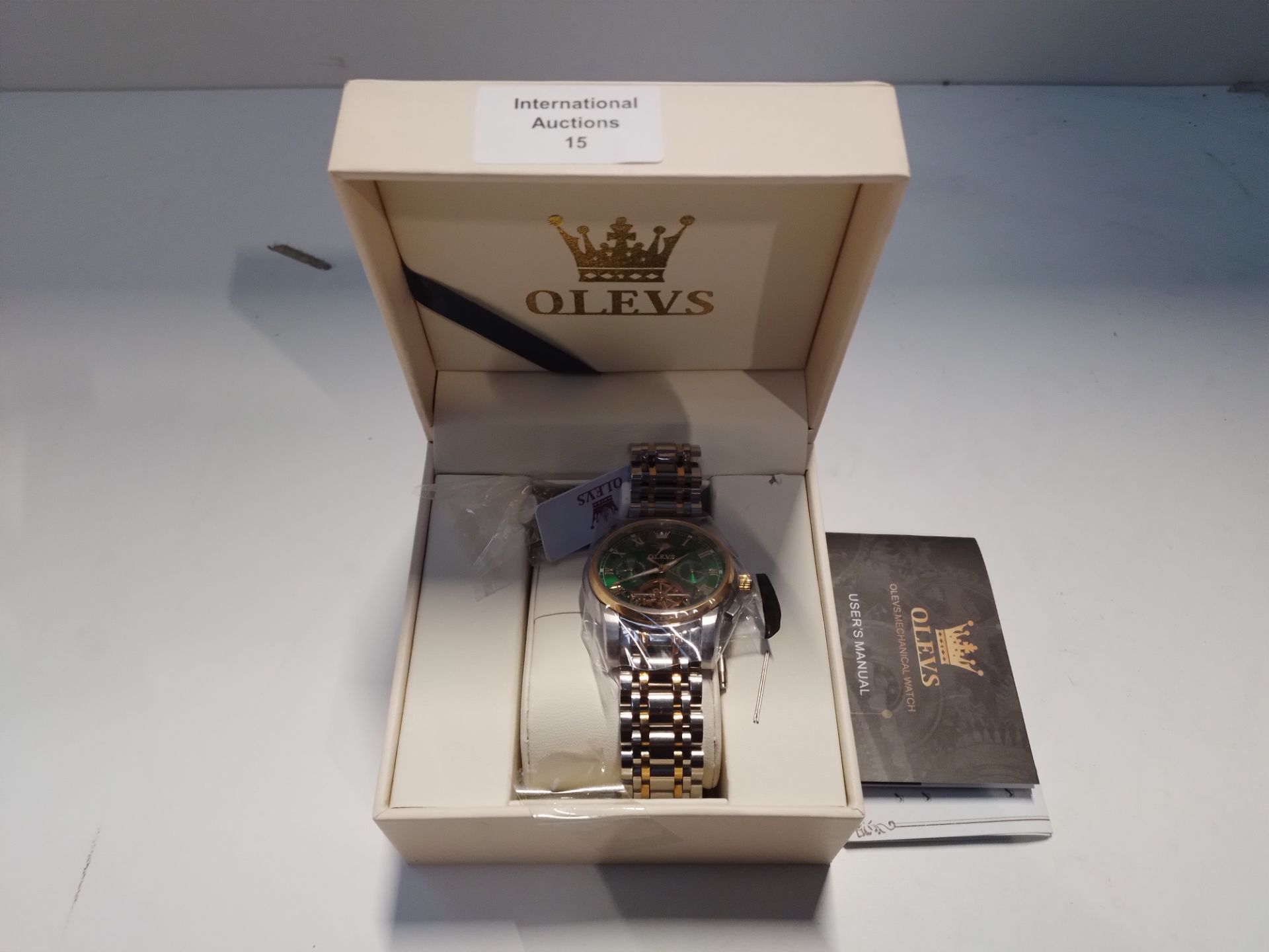 RRP £138.88 OLEVS Men's Watches Automatic Mechanical Stainless - Image 2 of 2