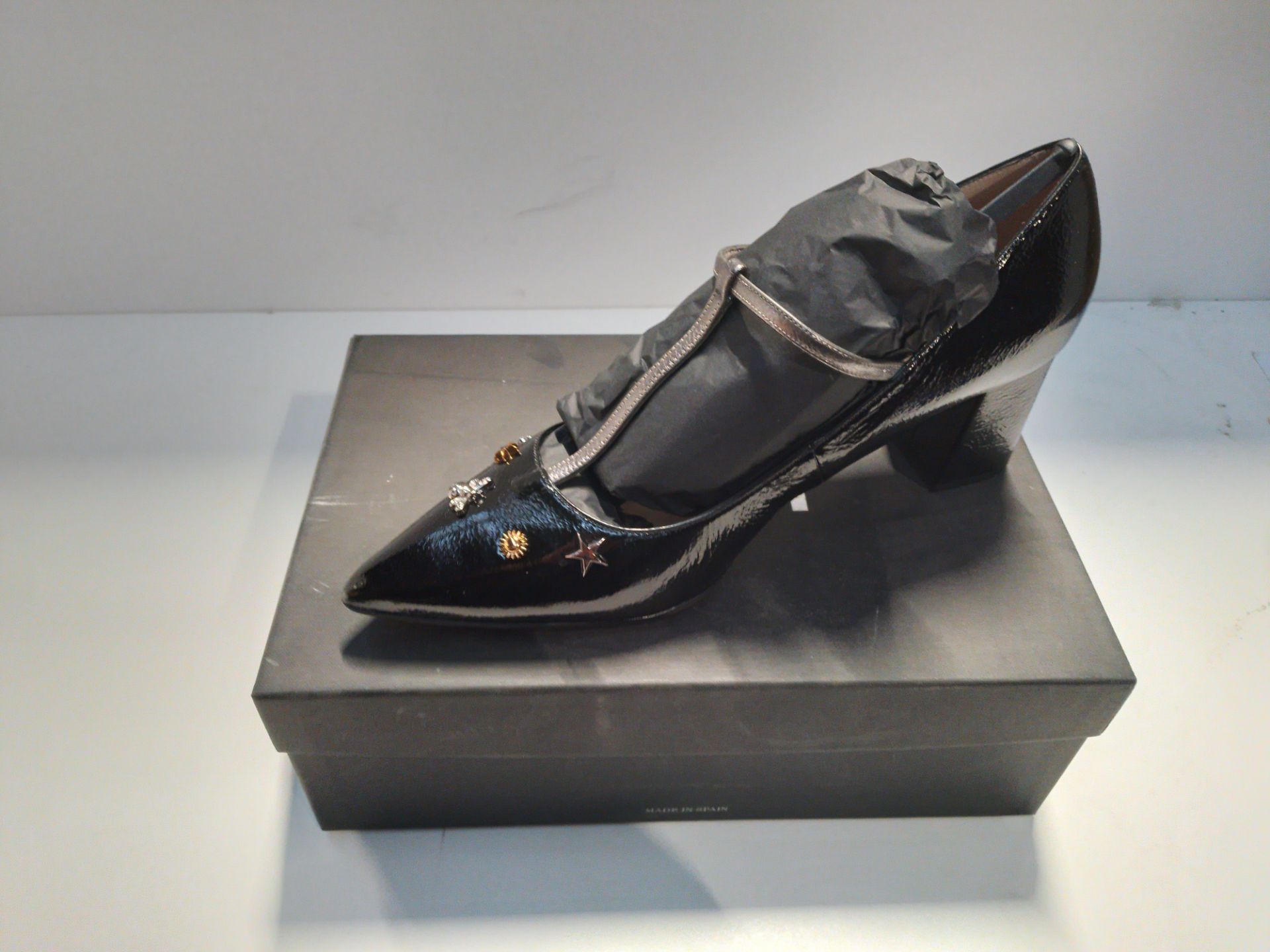 NEW Lodi Women's MATIN1 Mary Janes, PapiroBLACK, 10 UK RRP £90 - Image 2 of 2