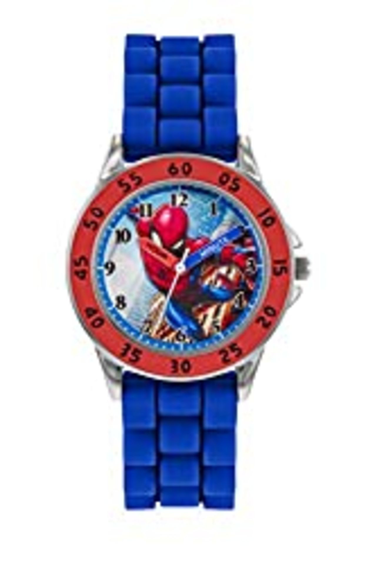 RRP £14.99 Spiderman Boy's Analogue Analog Quartz Watch with Silicone Strap SPD9048