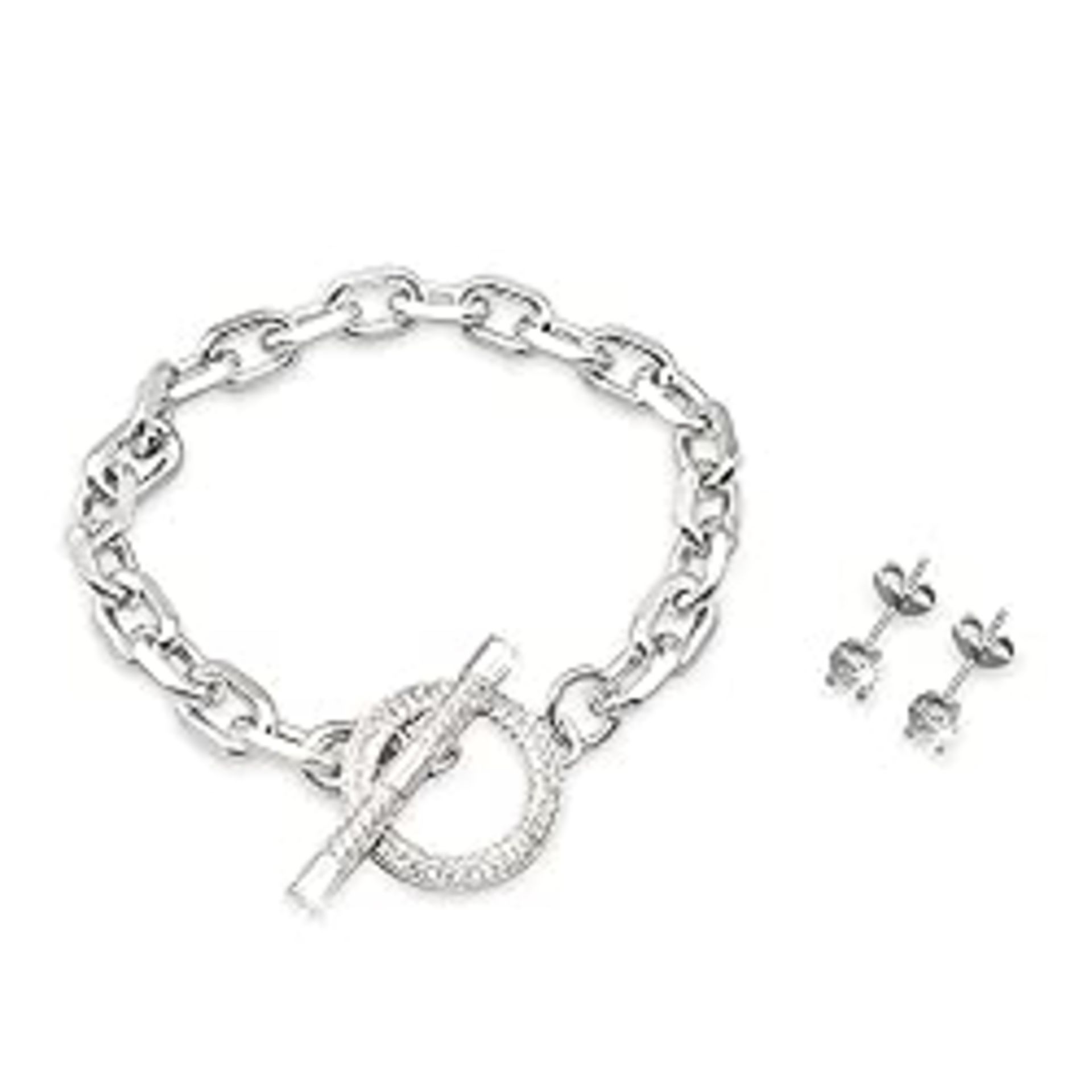 RRP £20.78 Eira Wen Swarovski Crystal Encrusted Set with Bangle