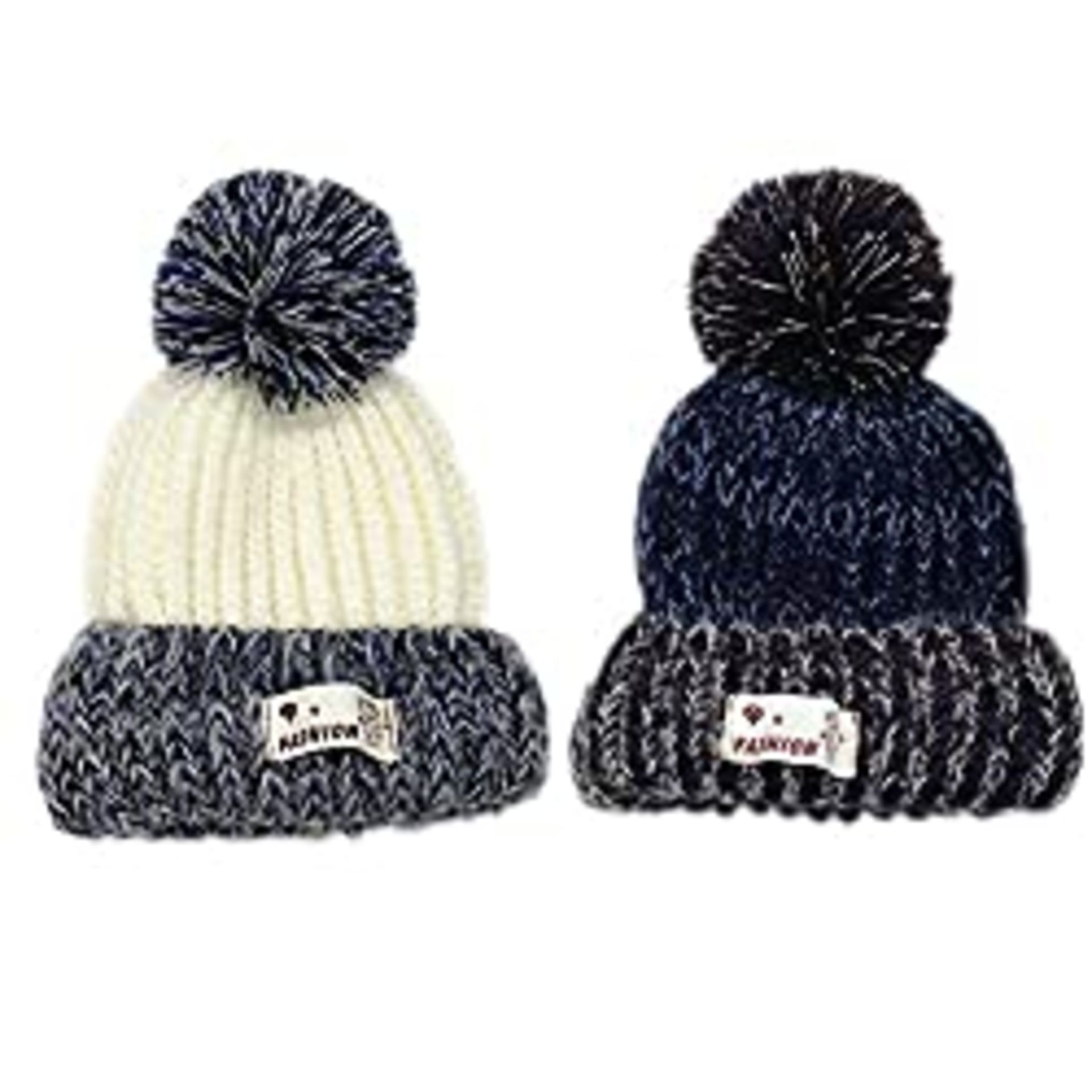 RRP £14.23 WENTS Toddler Baby Knit Hat Winter Warm Crochet Hairball