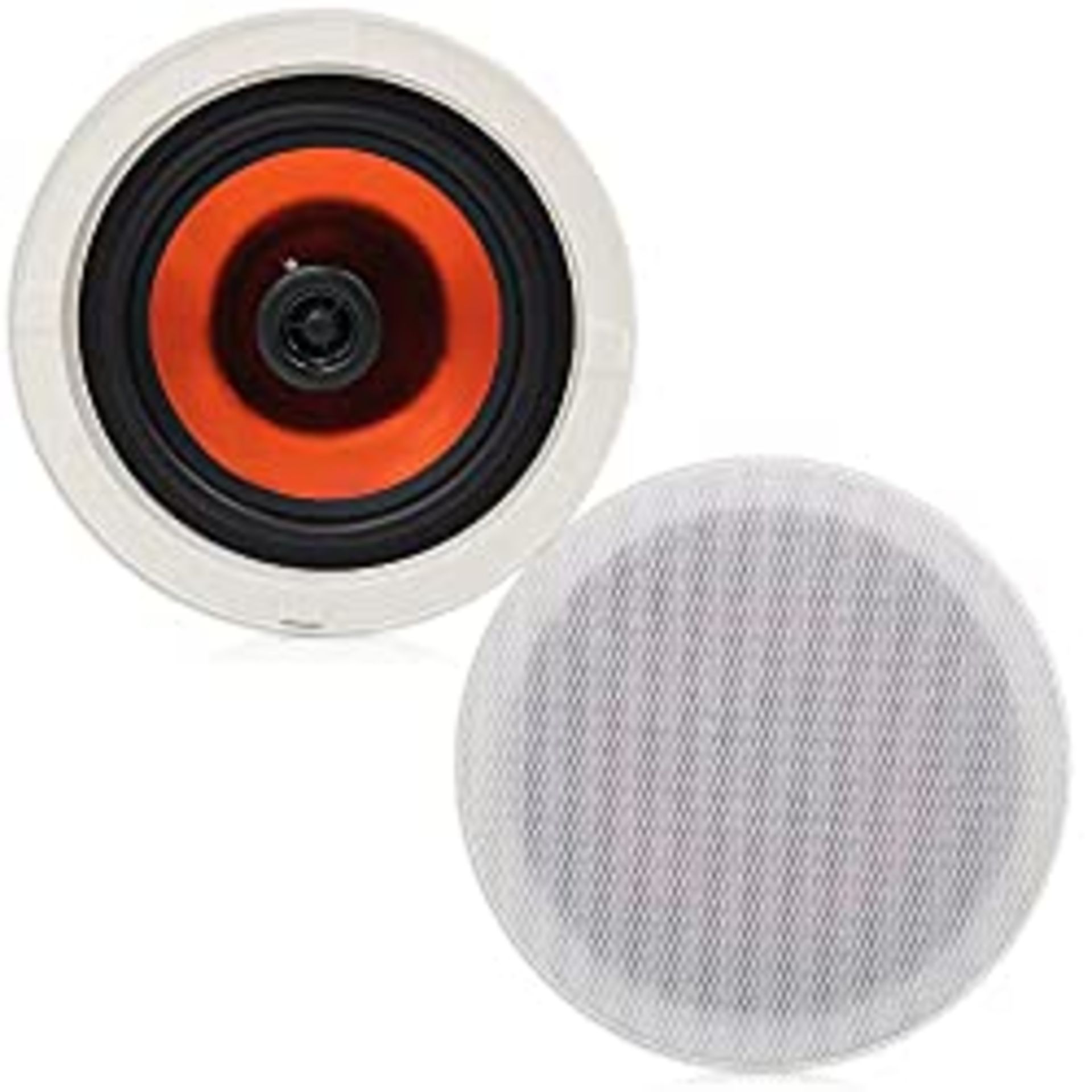 RRP £50.42 Herdio 6.5 Inch 300 Watts Ceiling Speakers For Bathroom