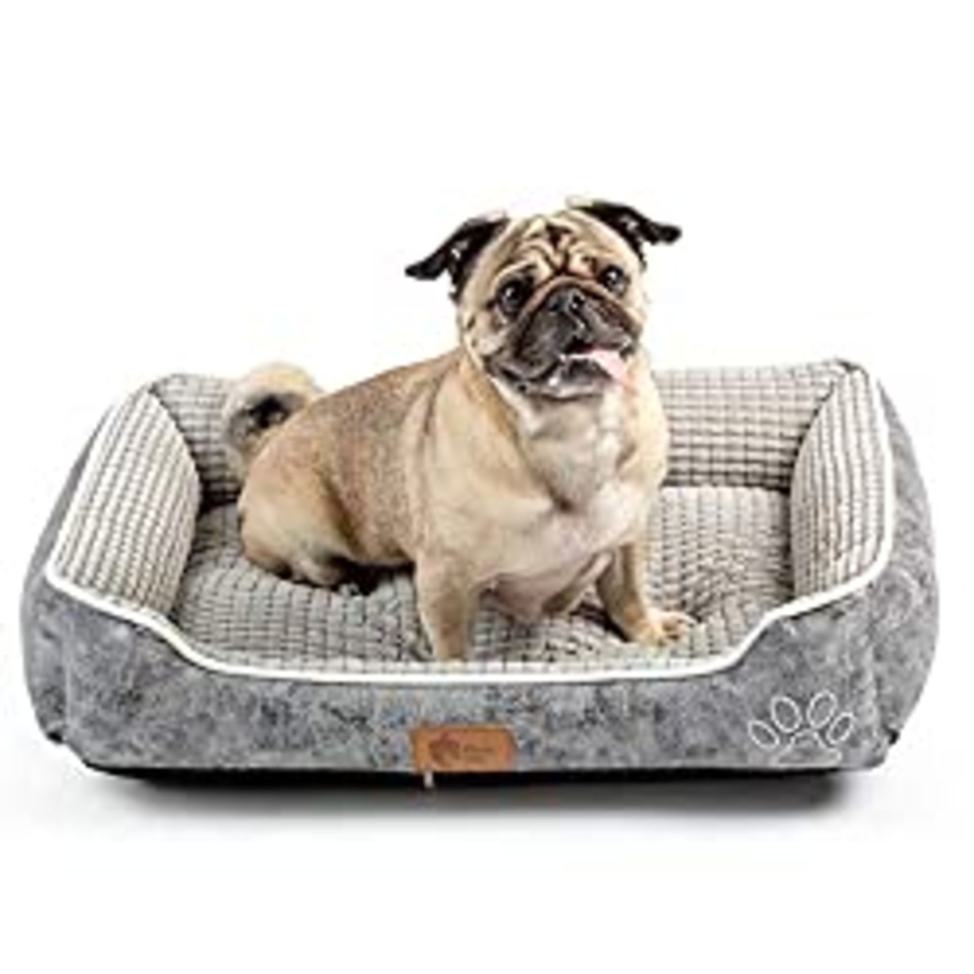 RRP £29.99 AcornPets B-604 Deluxe Grey Color Dog Bed Cat Pet