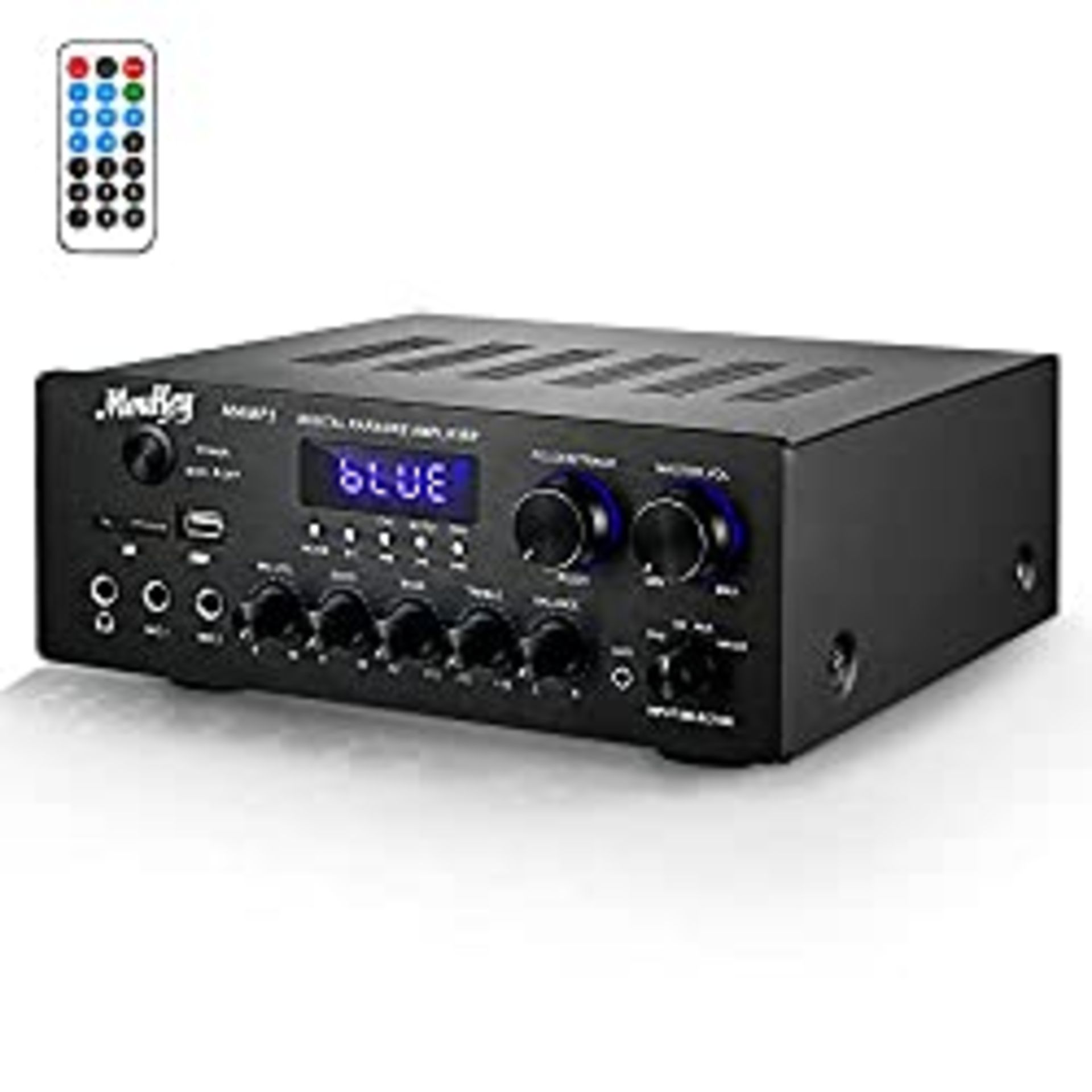 RRP £89.99 Moukey Home Audio Amplifier Stereo Receivers with Bluetooth 5.0