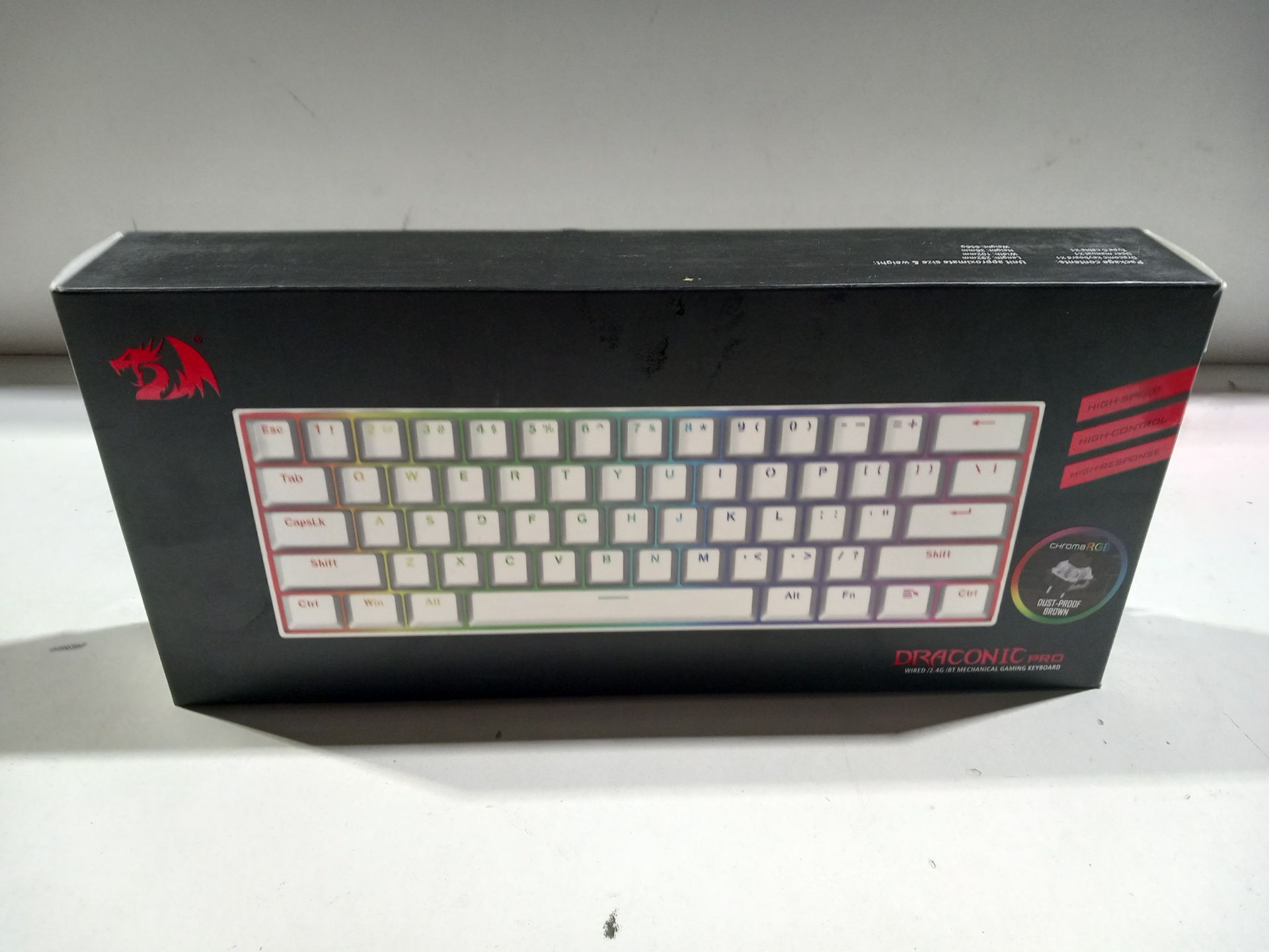 RRP £62.86 Redragon K530 Pro Draconic 60% Wireless RGB Mechanical Keyboard - Image 2 of 2