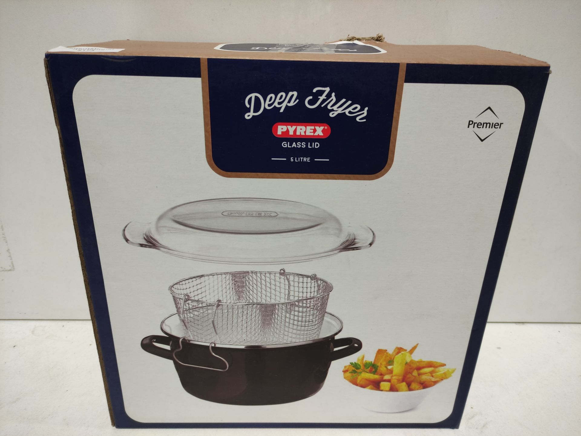 RRP £23.40 Premier Housewares 5L Deep Fat Fryer Enamel Chip Pan - Image 2 of 2