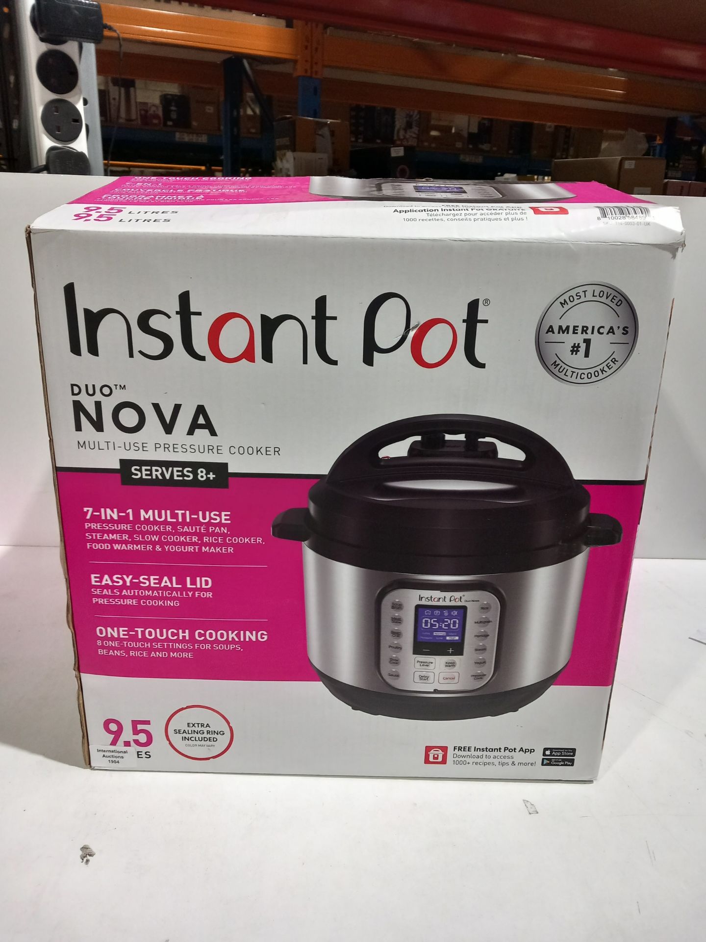 RRP £99.98 Instant Pot Duo Nova Electric Multi-Use Pressure Cooker - Image 2 of 2