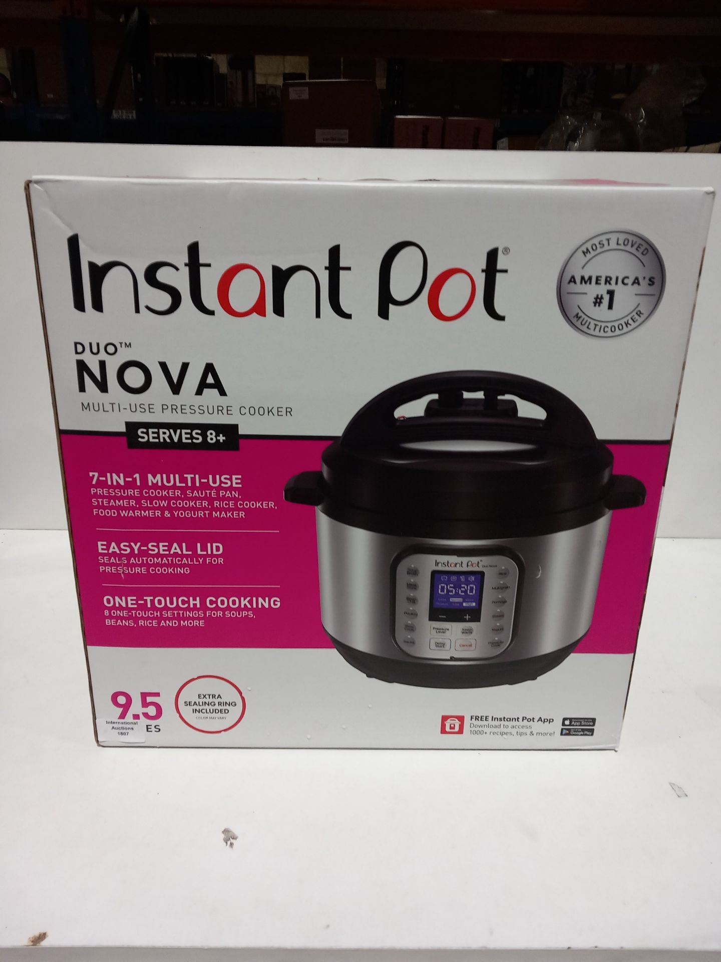 RRP £99.98 Instant Pot Duo Nova Electric Multi-Use Pressure Cooker - Image 2 of 2