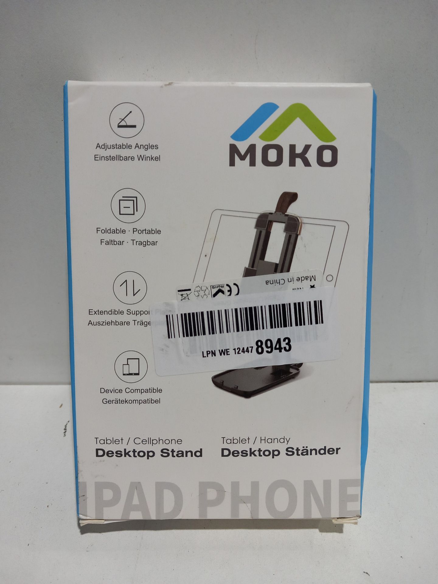 RRP £11.99 MoKo Foldable Tablet Stand - Image 2 of 2