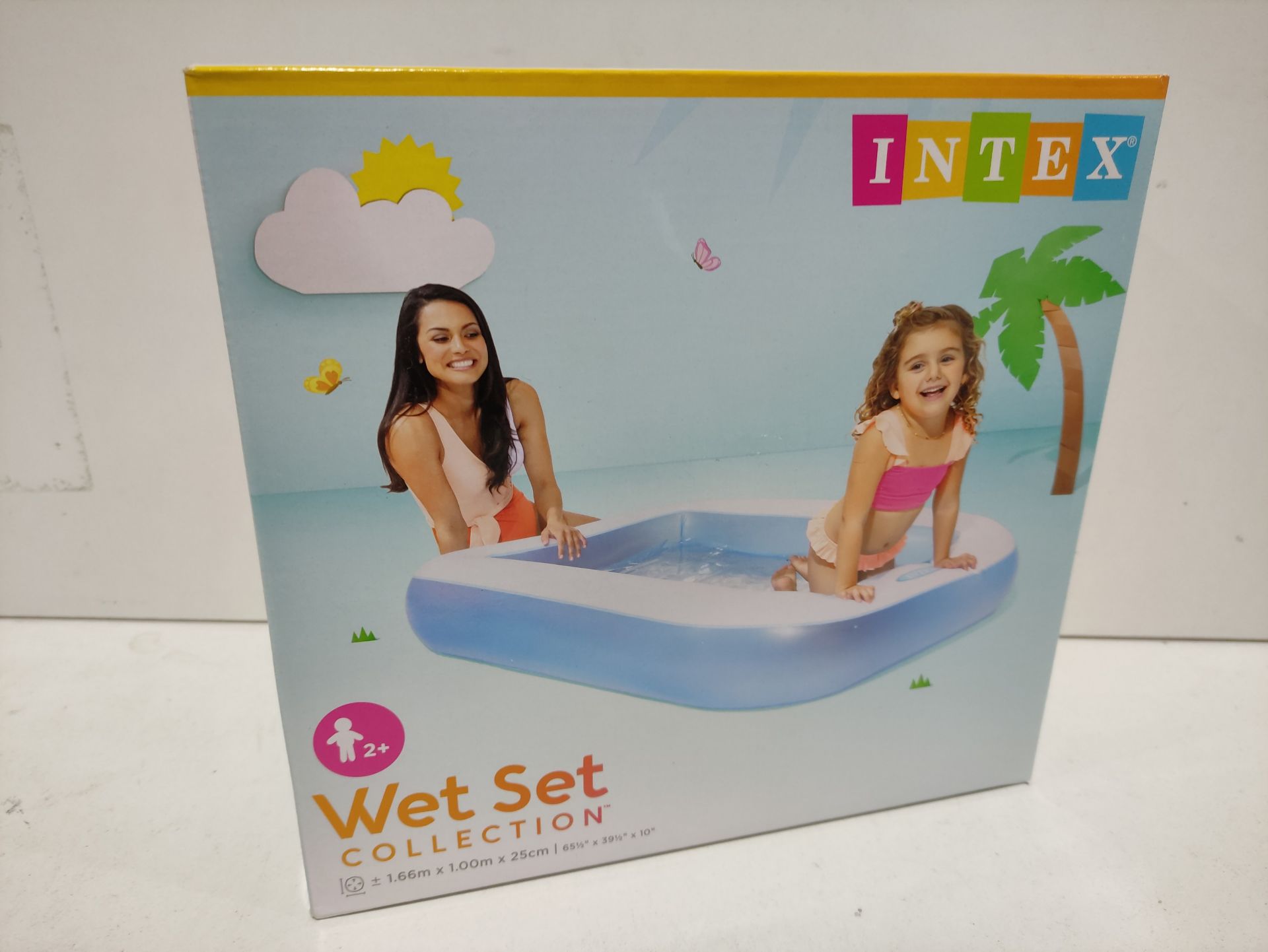 RRP £24.00 BRAND NEW STOCK Rectangular Baby Pool with Soft Inflatable Floor - Image 2 of 2