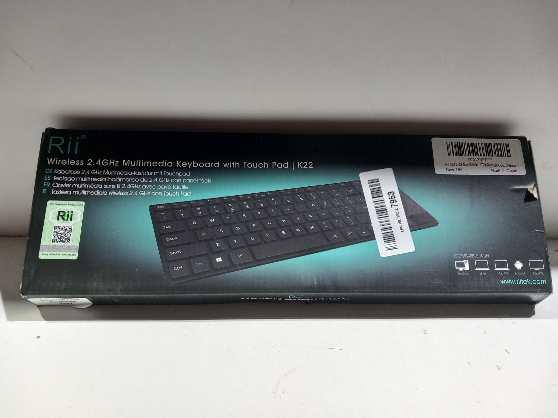 RRP £24.98 2.4GHz Wireless Keyboard with Trackpad - Image 2 of 2