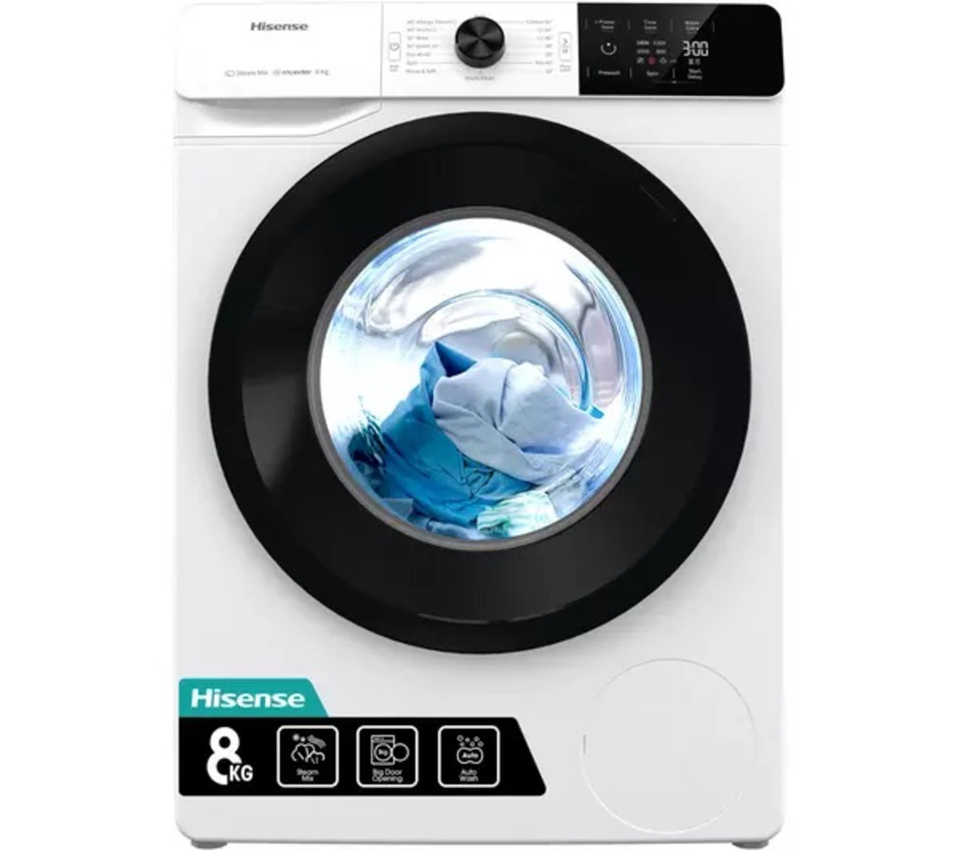 RRP £399.00 Hisense 8kg Wahing Machine White Model: WFGE80142VM