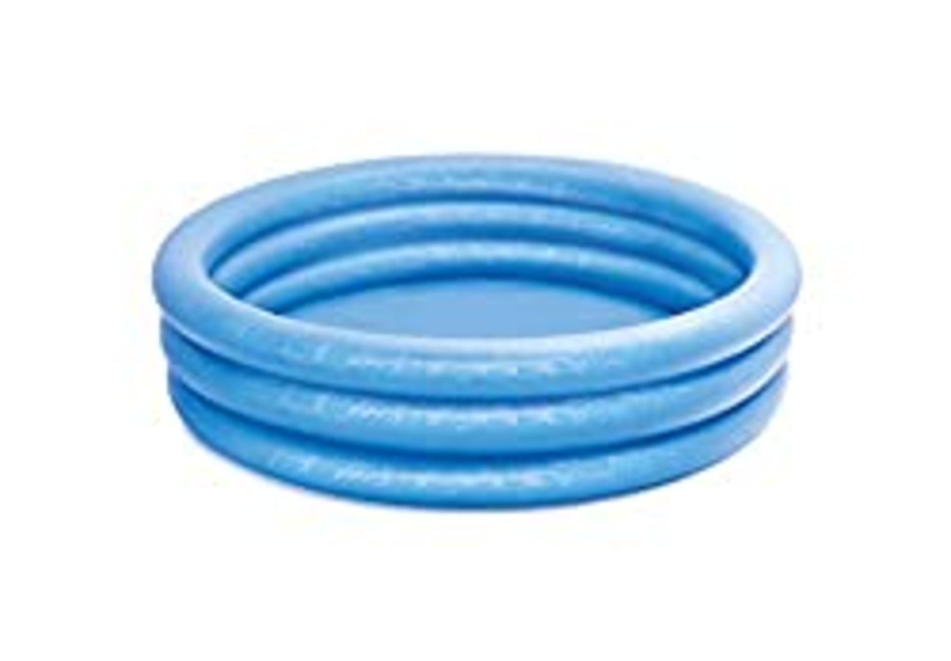 RRP £15.90 Intex 58446NP Pool Inflatable Crystal Blue Vinyl 1.68mx 38cm