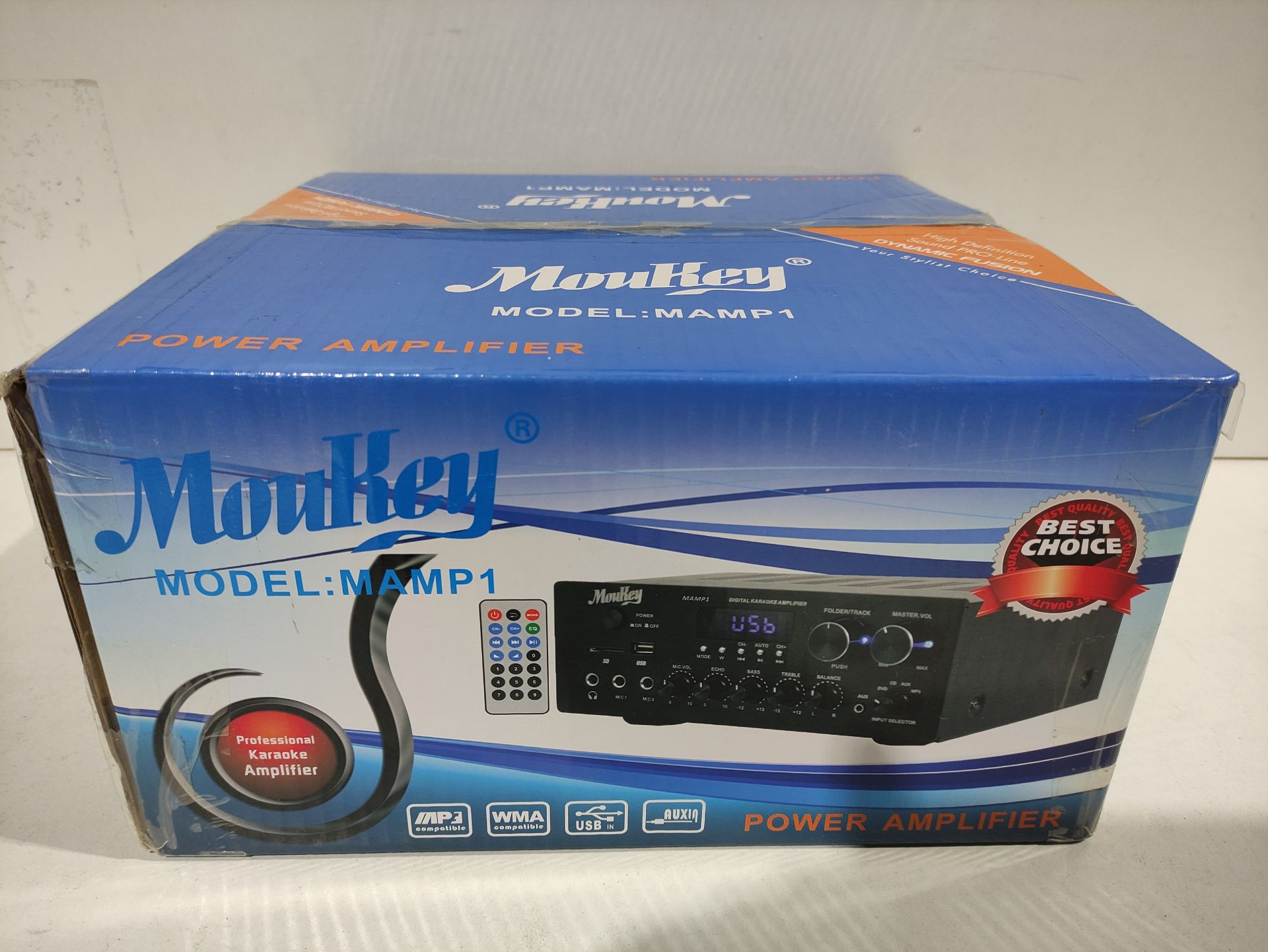 RRP £89.99 Moukey Home Audio Amplifier Stereo Receivers with Bluetooth 5.0 - Image 2 of 2