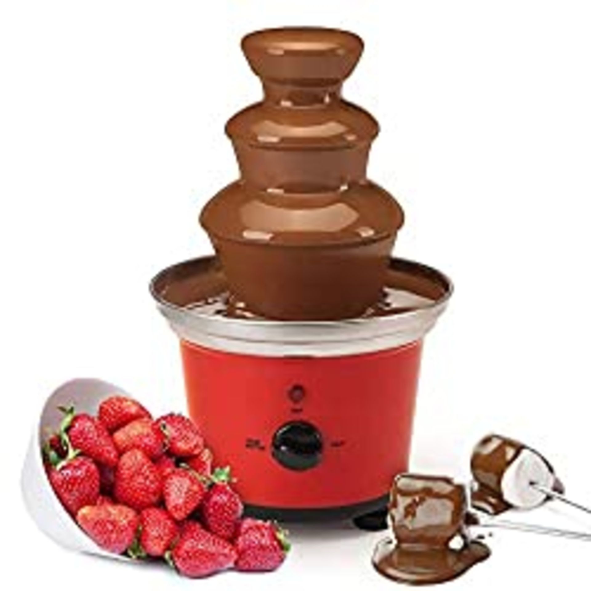 RRP £26.95 Global Gourmet Belgian Chocolate Fountain Fondue Large