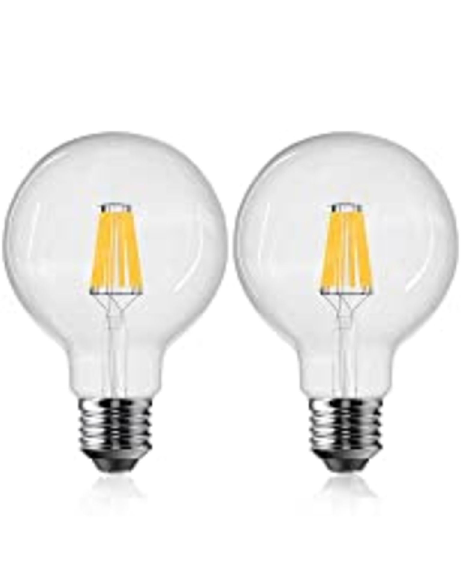 RRP £15.98 E27 G125 Filament LED Bulb Warm White 2700K