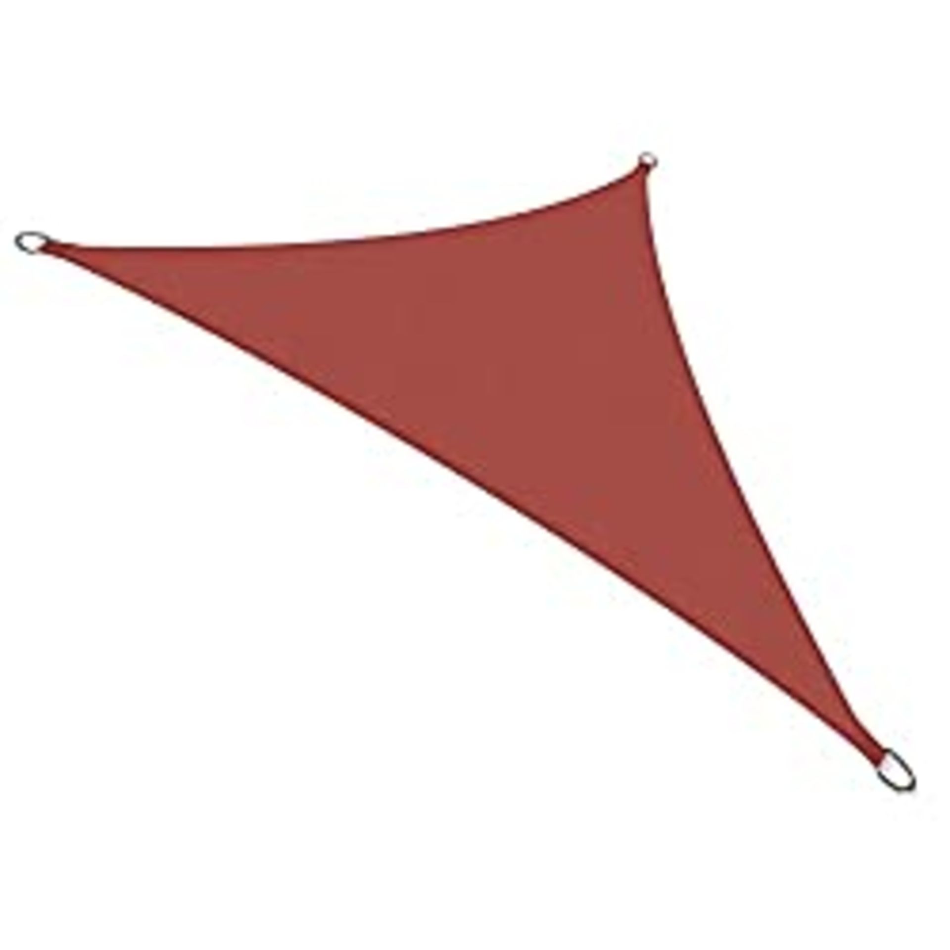 RRP £8.99 AWNIC Red Sun Shade Sail Triangle Waterproof Garden