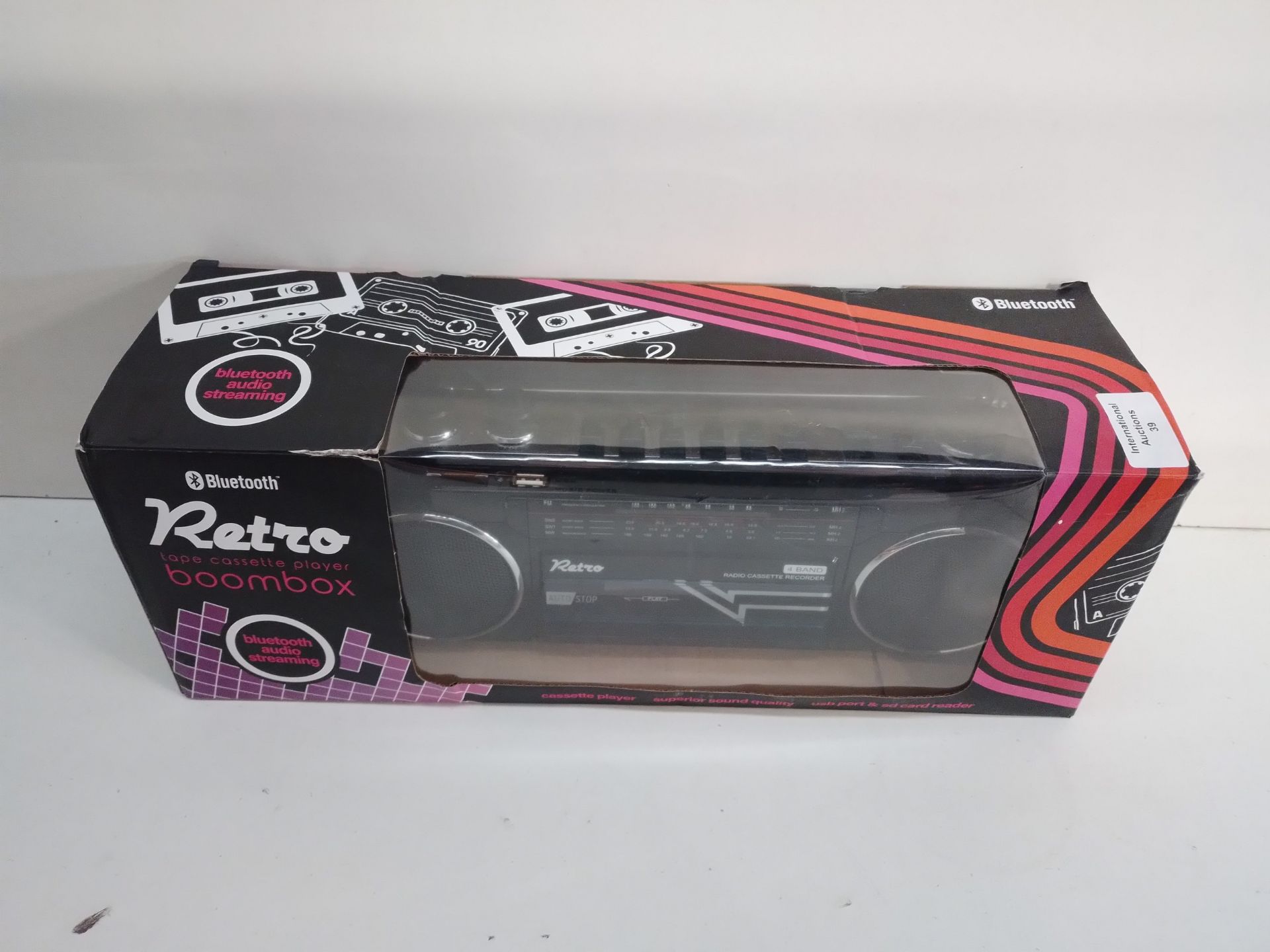 RRP £30.00 Cassette Boombox Black - Image 2 of 2