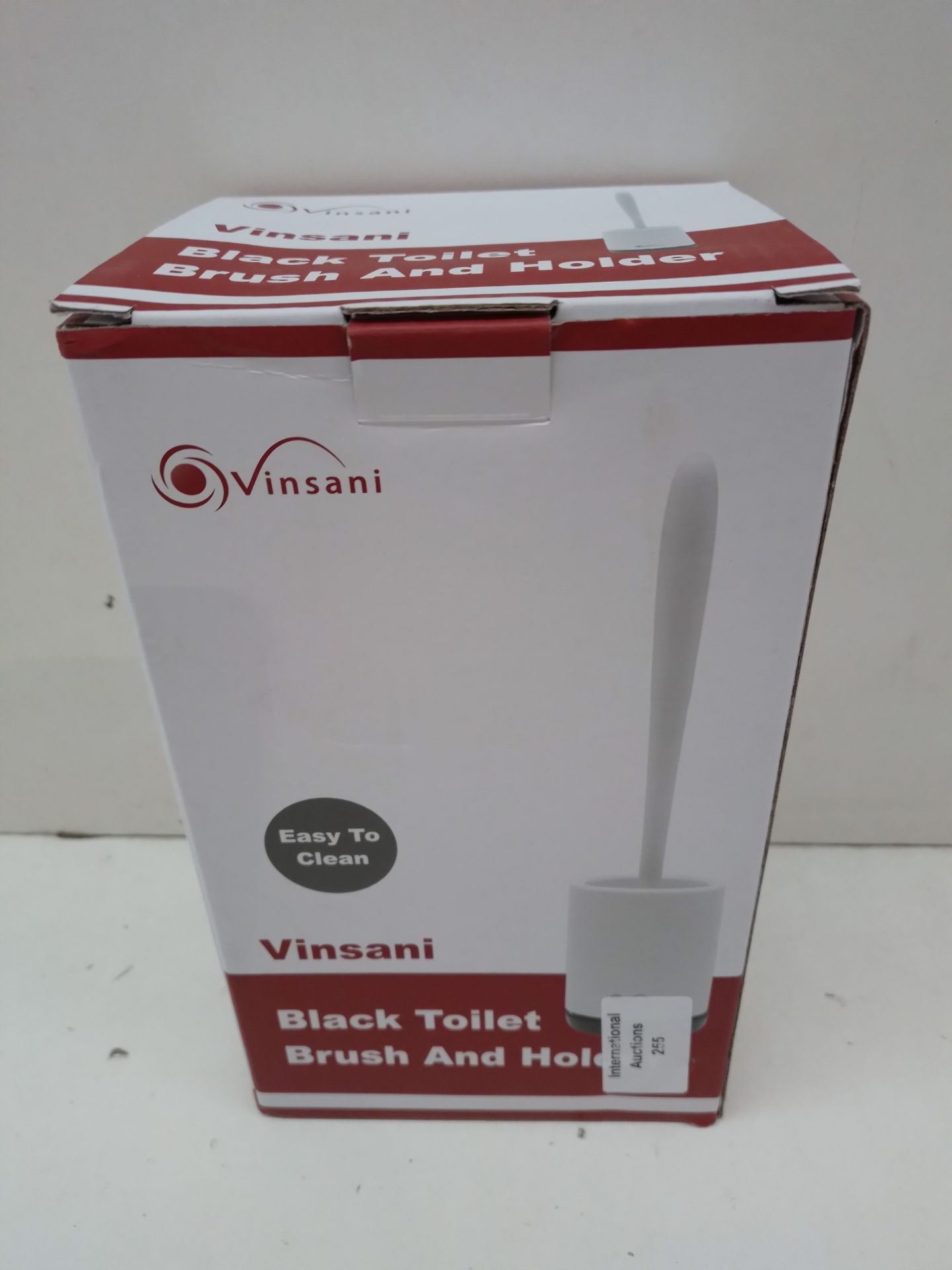 RRP £5.99 Vinsani Toilet Brush with Handle & Holder Set - Image 2 of 2