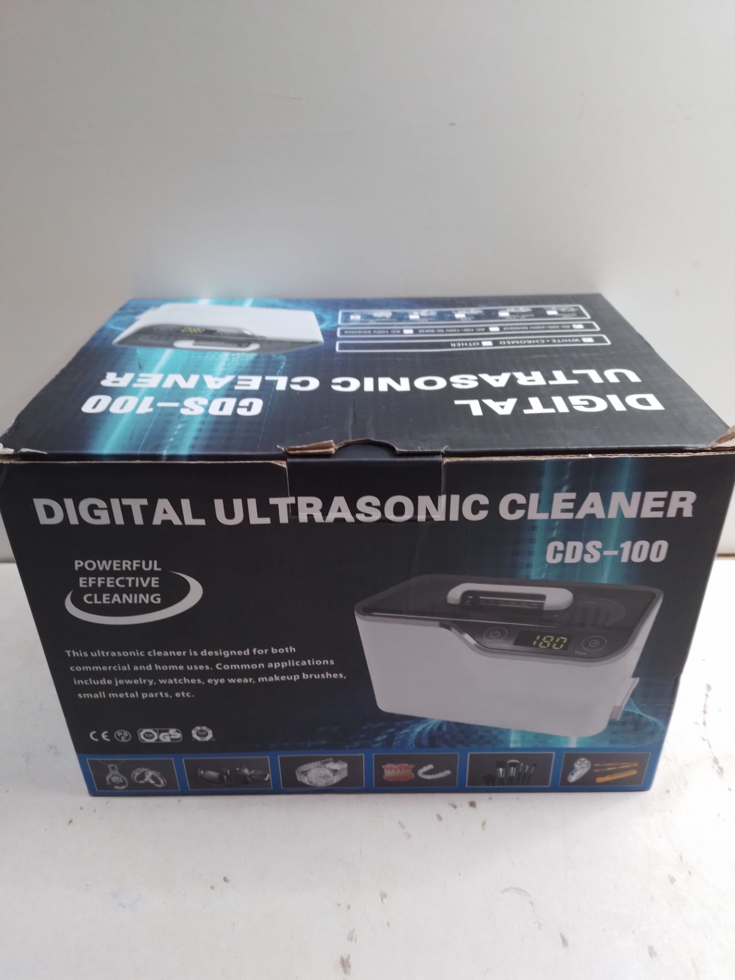 RRP £39.98 LifeBasis CDS-100 Ultrasonic Cleaner Jewellery Cleaner 600ML 42KHz - Image 2 of 2