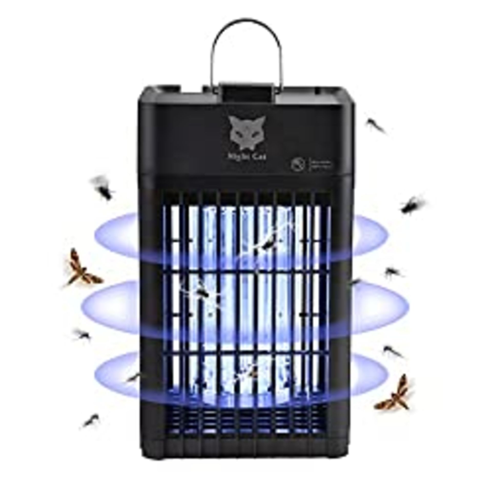 RRP £29.99 Electric Mosquito Fly Swatter Killer Bug Zapper Bat