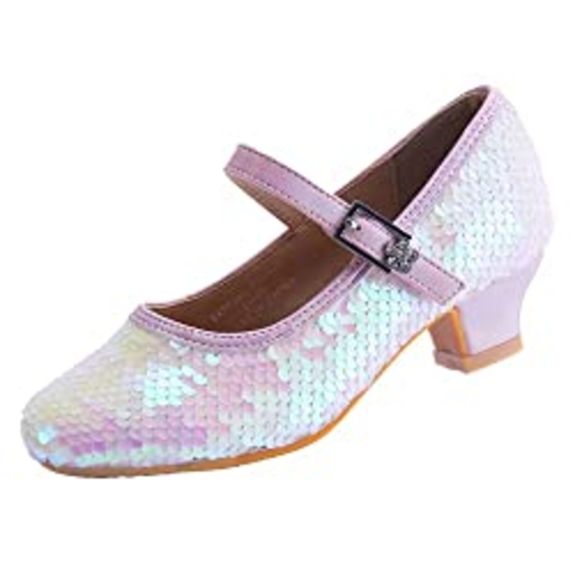 RRP £25.99 EIGHT KM Girls High Heel Dress Shoes Mary Jane Princess