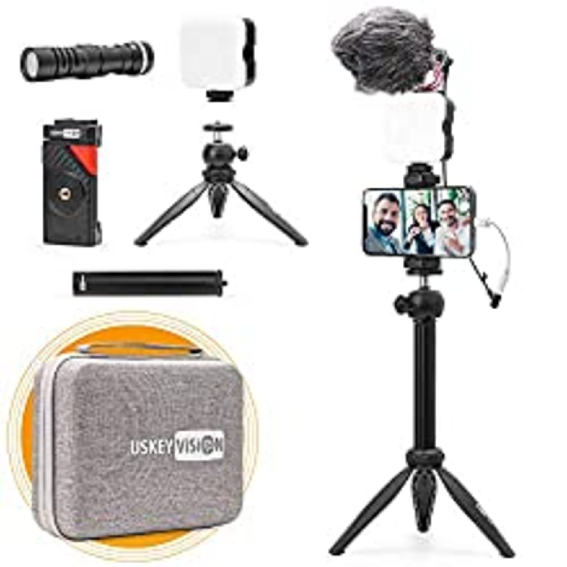 RRP £69.98 USKEYVISION Smartphone Vlogging Kit for Phone Video